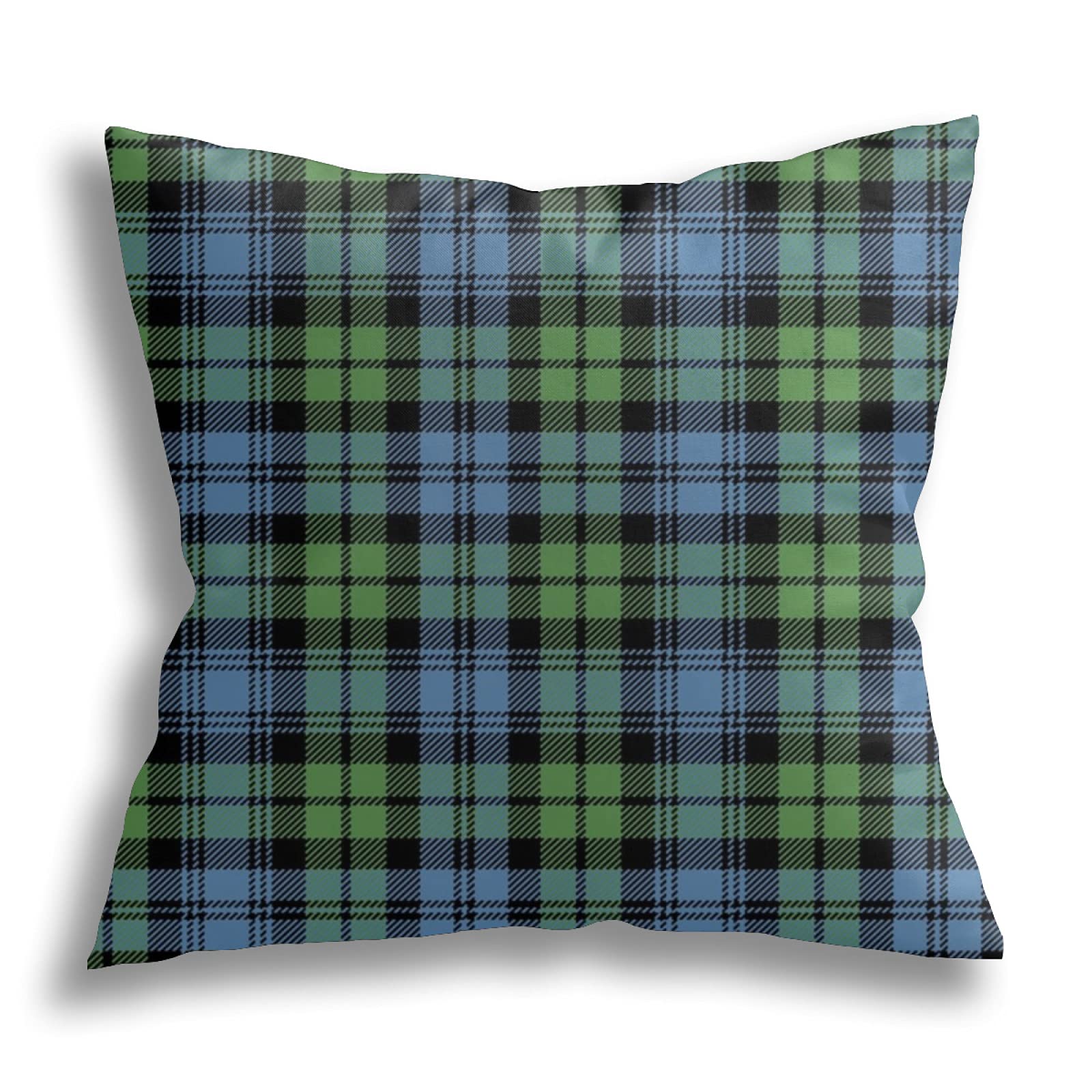 Cushion Cover Case 45x45cm, Ancient Campbell Tartan Sofa Cushion Cover Casual Square Throw Pillow Case With Invisible Zipper Decorative Pillowcases, For Furniture, Couch