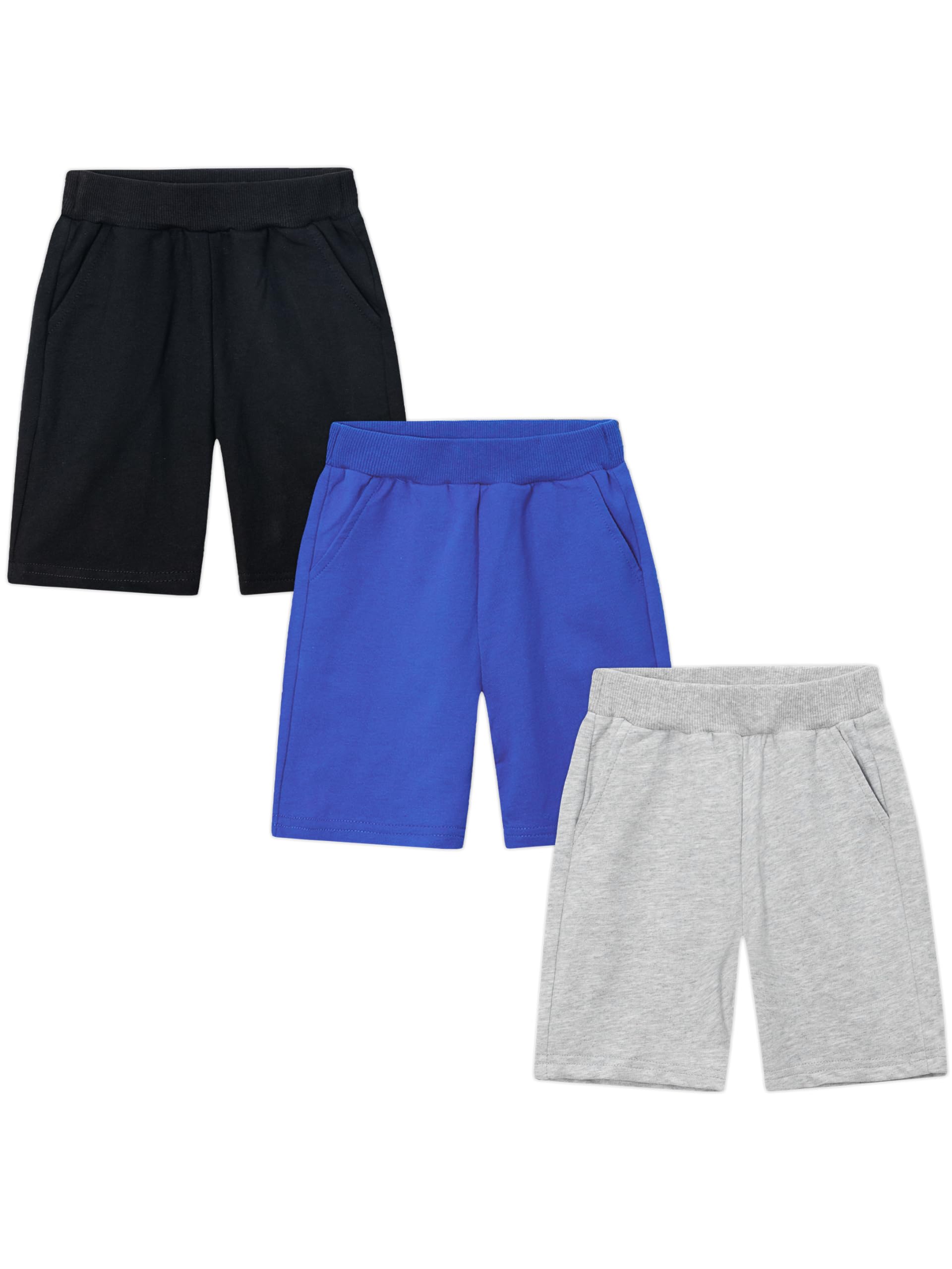 CAMLAKEE Garçons Shorts Enfants Pantalons Bermudas Courts Jogger Multipack Tout Petits Été