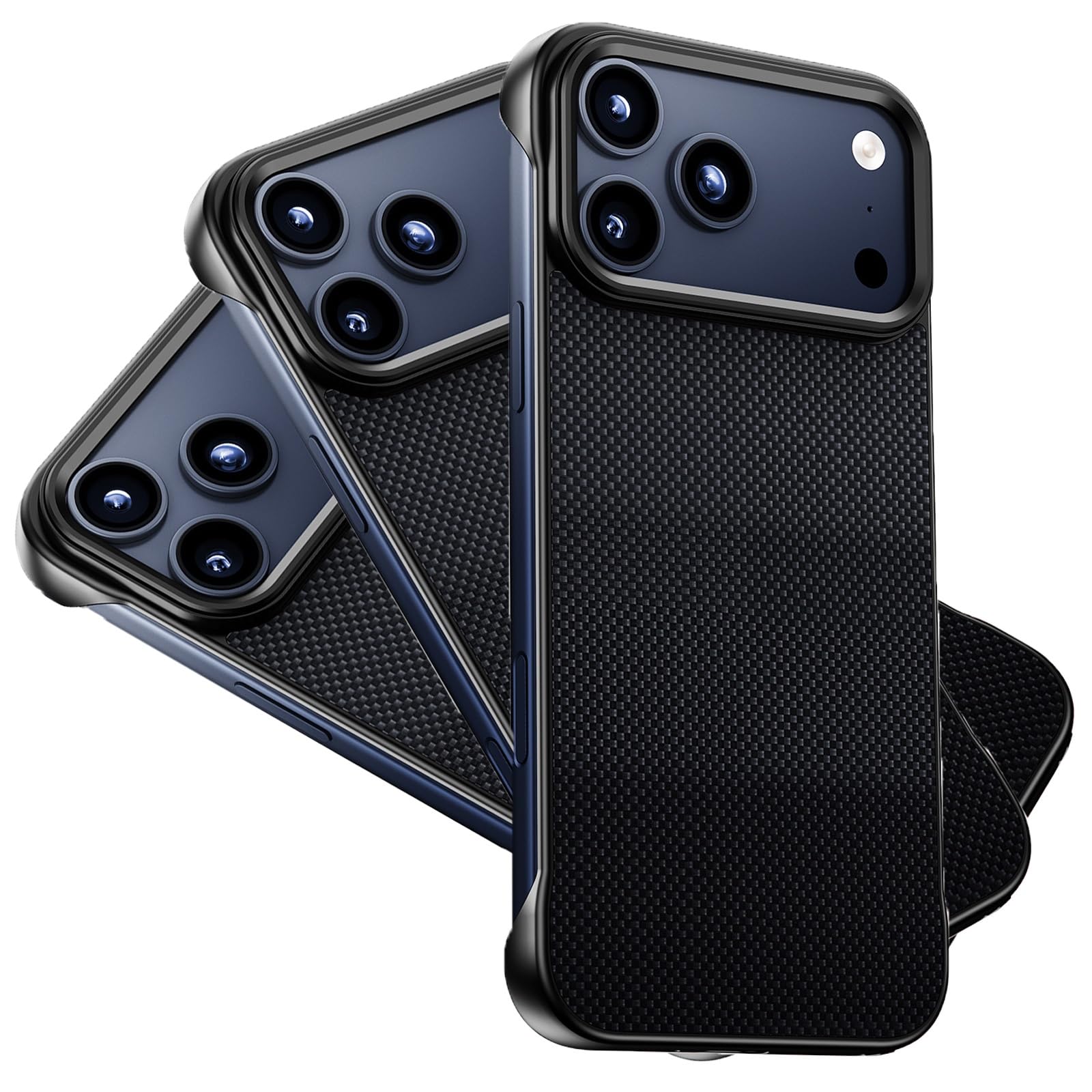 Coque iPhone 17 Pro Max texture carbone légère pour chargeur induction - 8