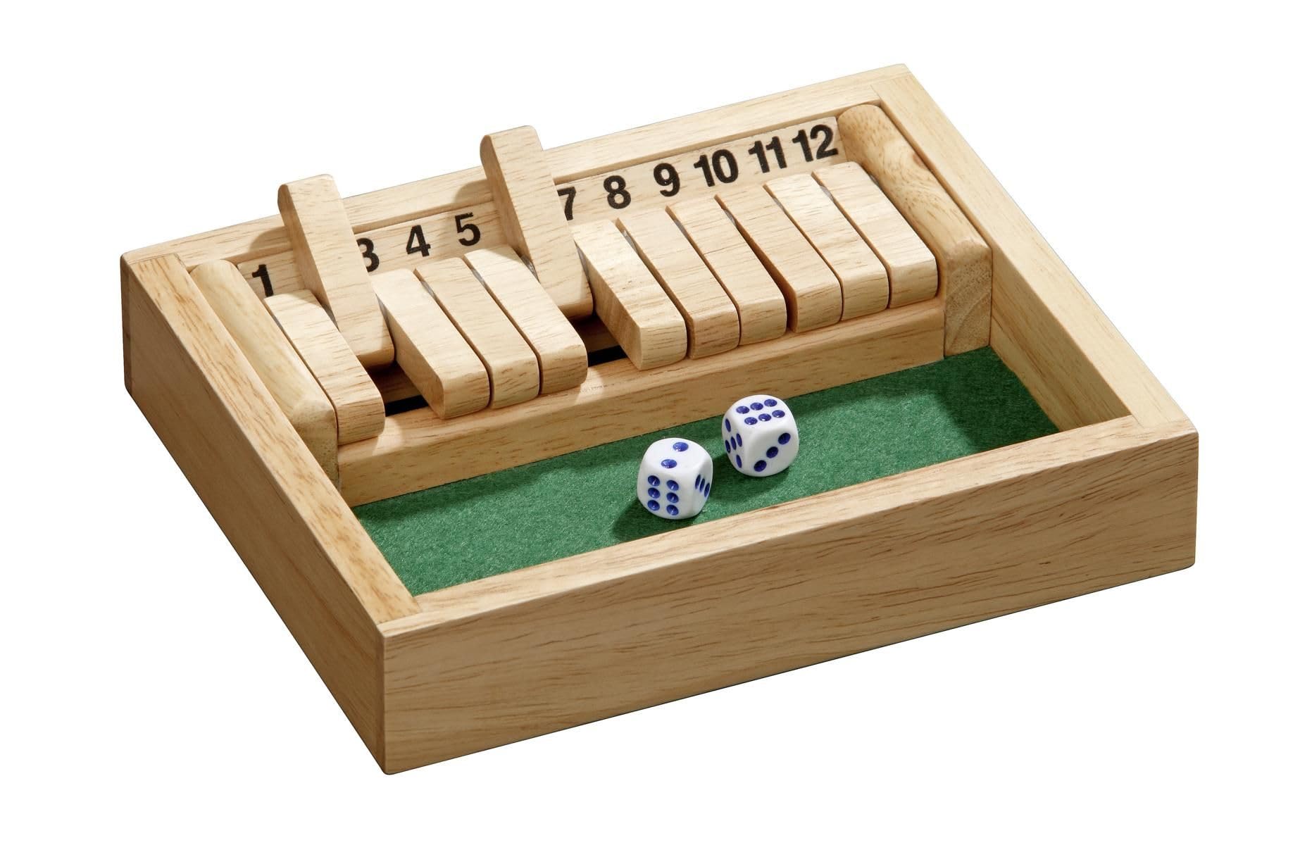 Philos 3184 - Gioco a Dadi Shut The Box, Versione Mini [Lingua Tedesca