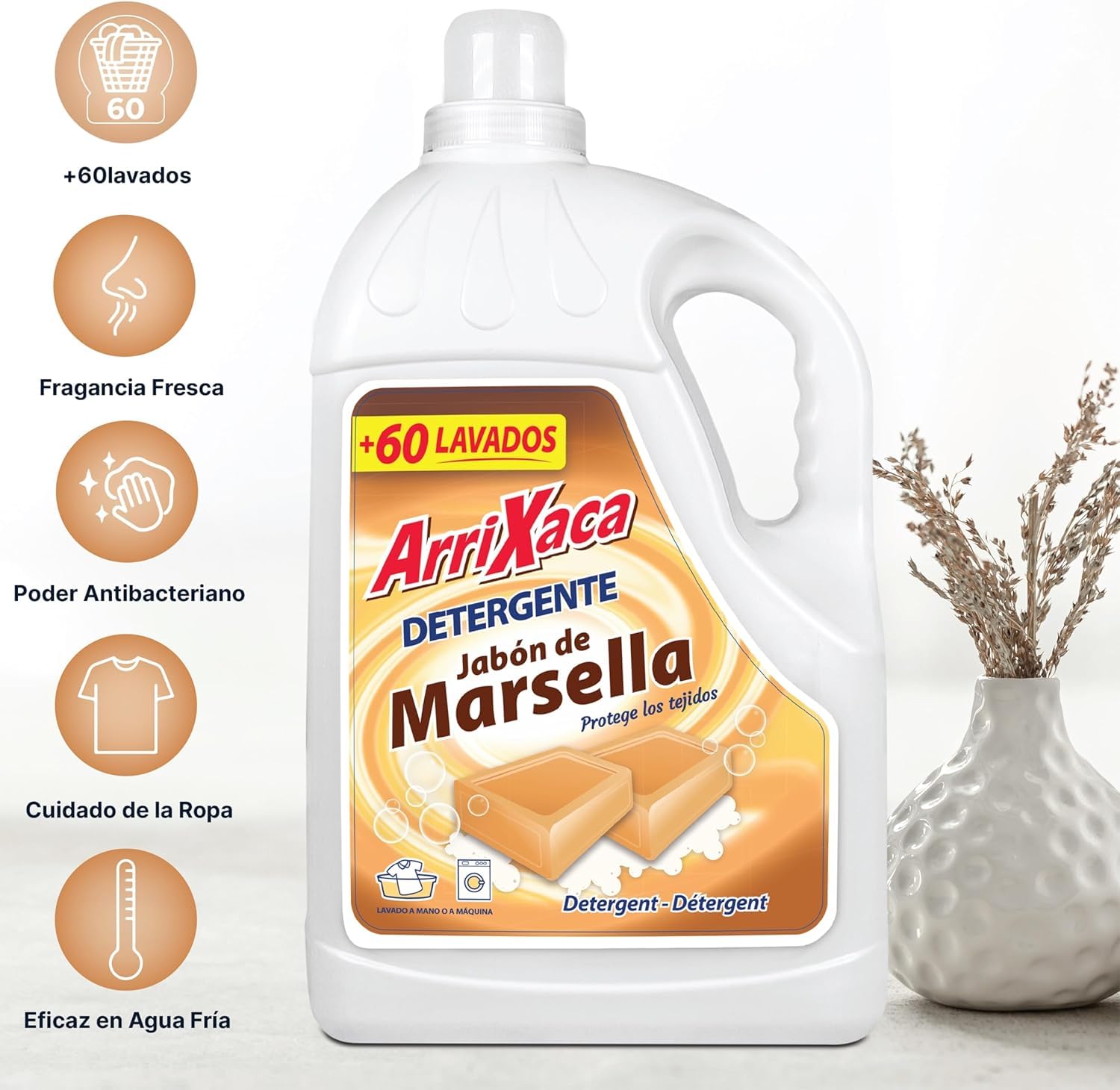 Detergente de Lavadora Líquido Ropa Blanca y de Color 20 litros | Ultraeficaz, Ropa Blanca, Ropa de Color