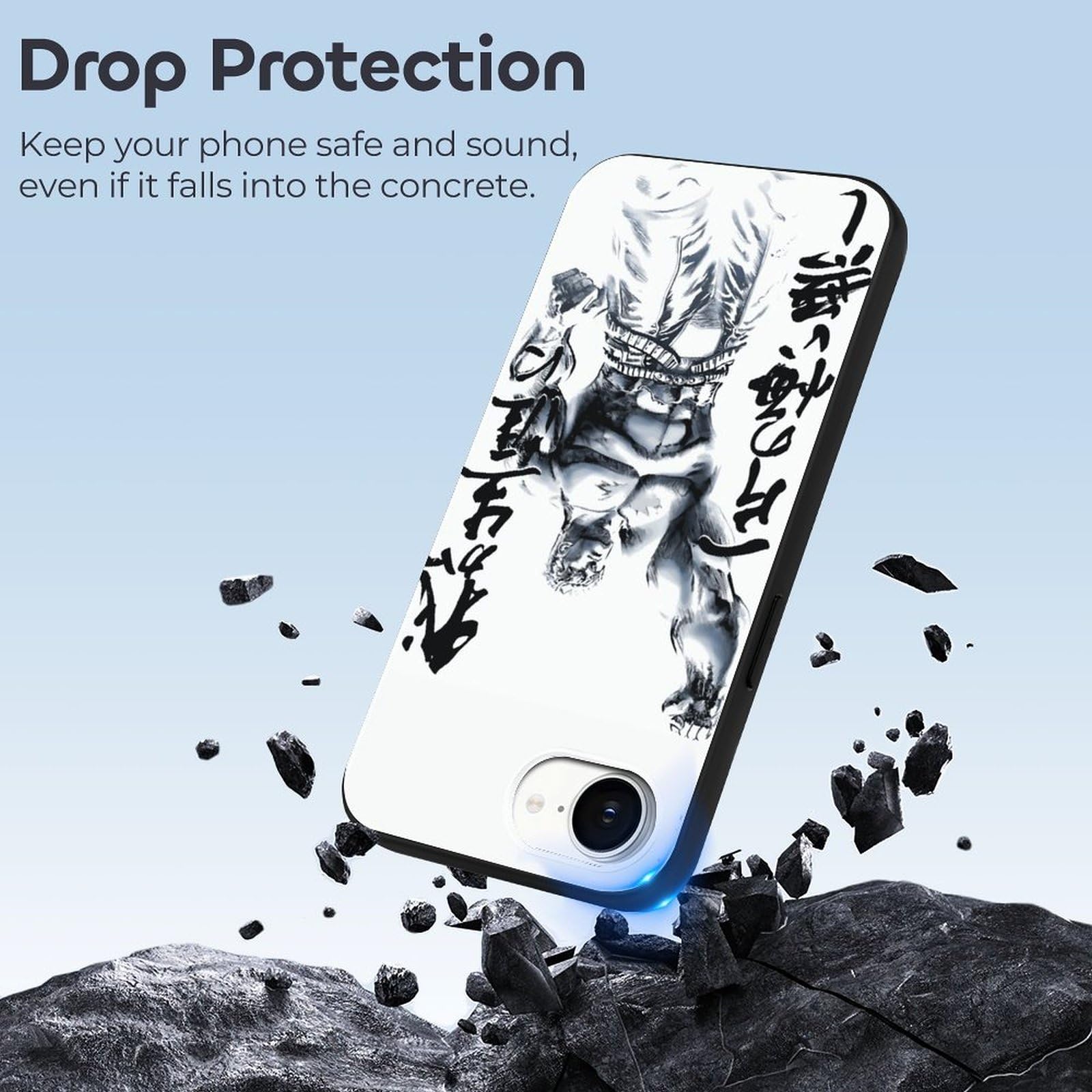 北斗の拳 ハート スマホケース】ランバン オン ブルー iPhone SE3 SE2 8 7 第3世代