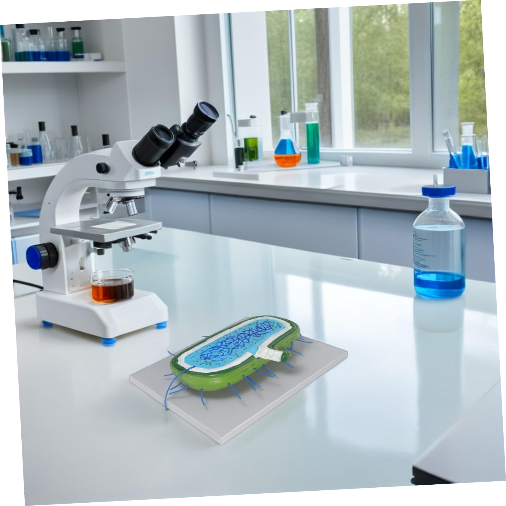 Zellkernmodell aus Kunststoff für Biologieunterricht, Bildungsmodell | Schüler, Medizinisches Lehrmodell, Detaillierte Darstellung des Zellkerns
