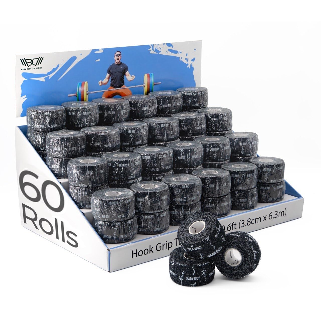 Warm Body Cold Mind 1 5 Hook Grip Tape for Weightlifting Weightlifting Tape for Crossfit Strength Training Sports
