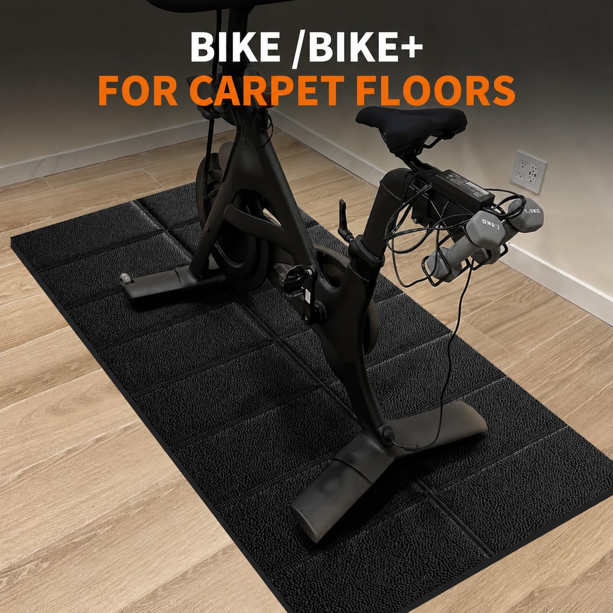 Tapete para equipo de ejercicio para cinta de correr de 63 x 30 pulgadas