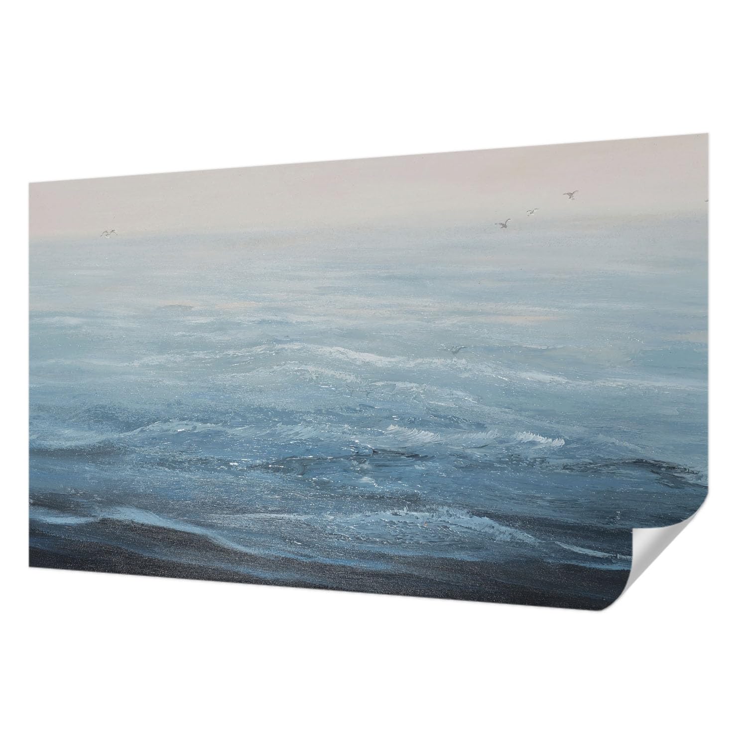 Papier peint photo panoramique 416x254 cm pour salon et chambre - La mer est calme Tulup