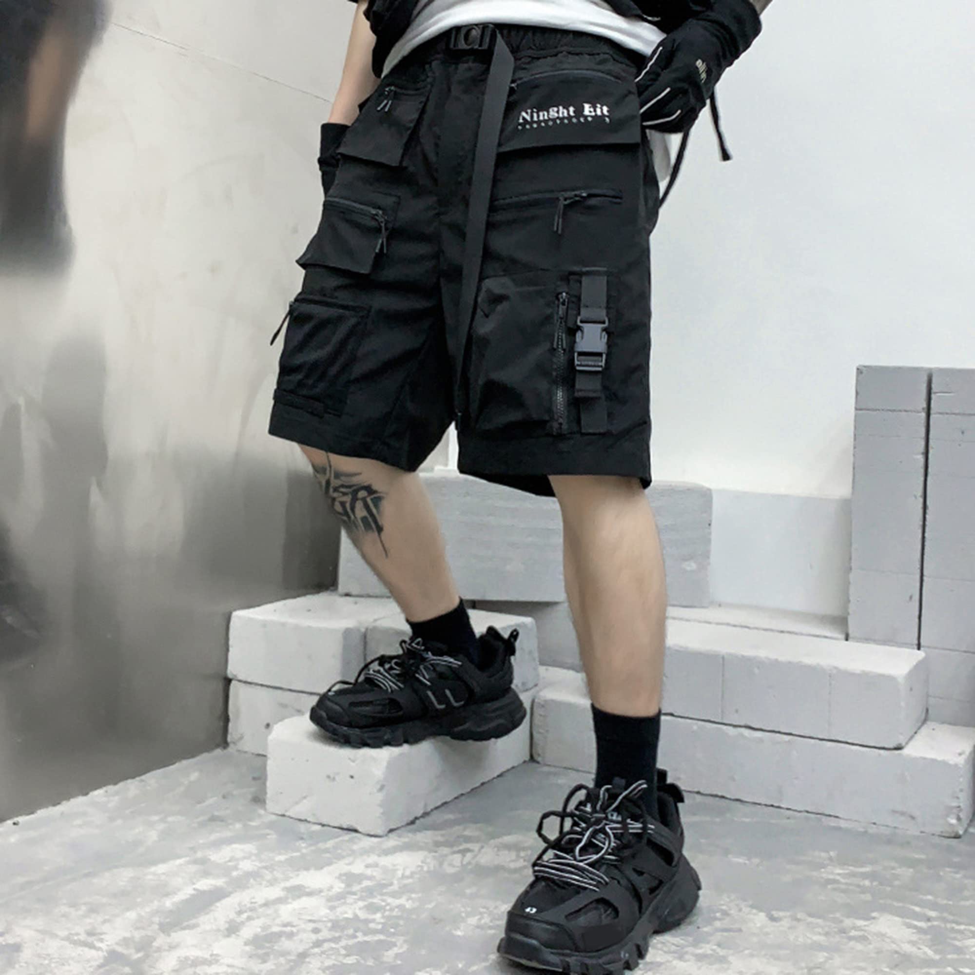 XYXIONGMAO Cyberpunk Hip Hop Pantaloni Techwear Tuta da Corsa Athleisure Uomo Tactical Cargo Streetwear
