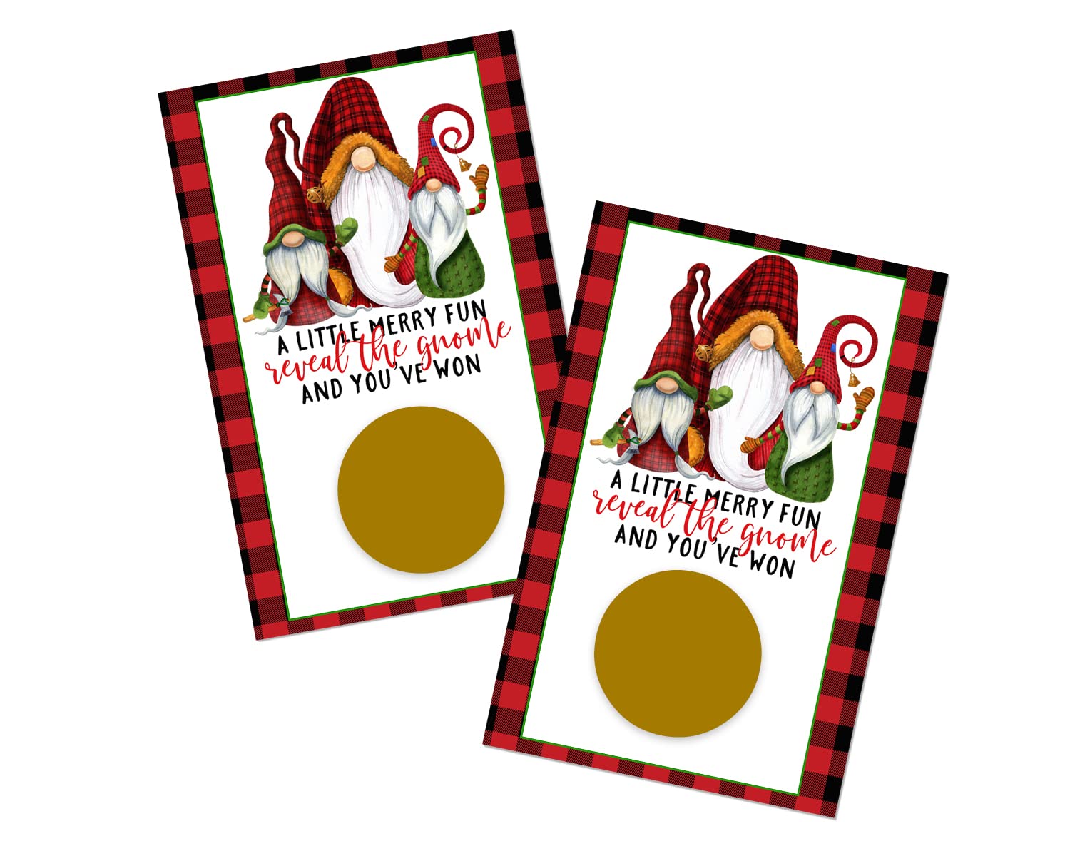 Amazon.com: Jolly Gnome Scratch Off Game Cards 30 Pack Christmas Party Games  - Adults Kids Family - Holiday Raffle Ticket - Groups Drawing Prizes - Red  and Black Event Themed Favors -