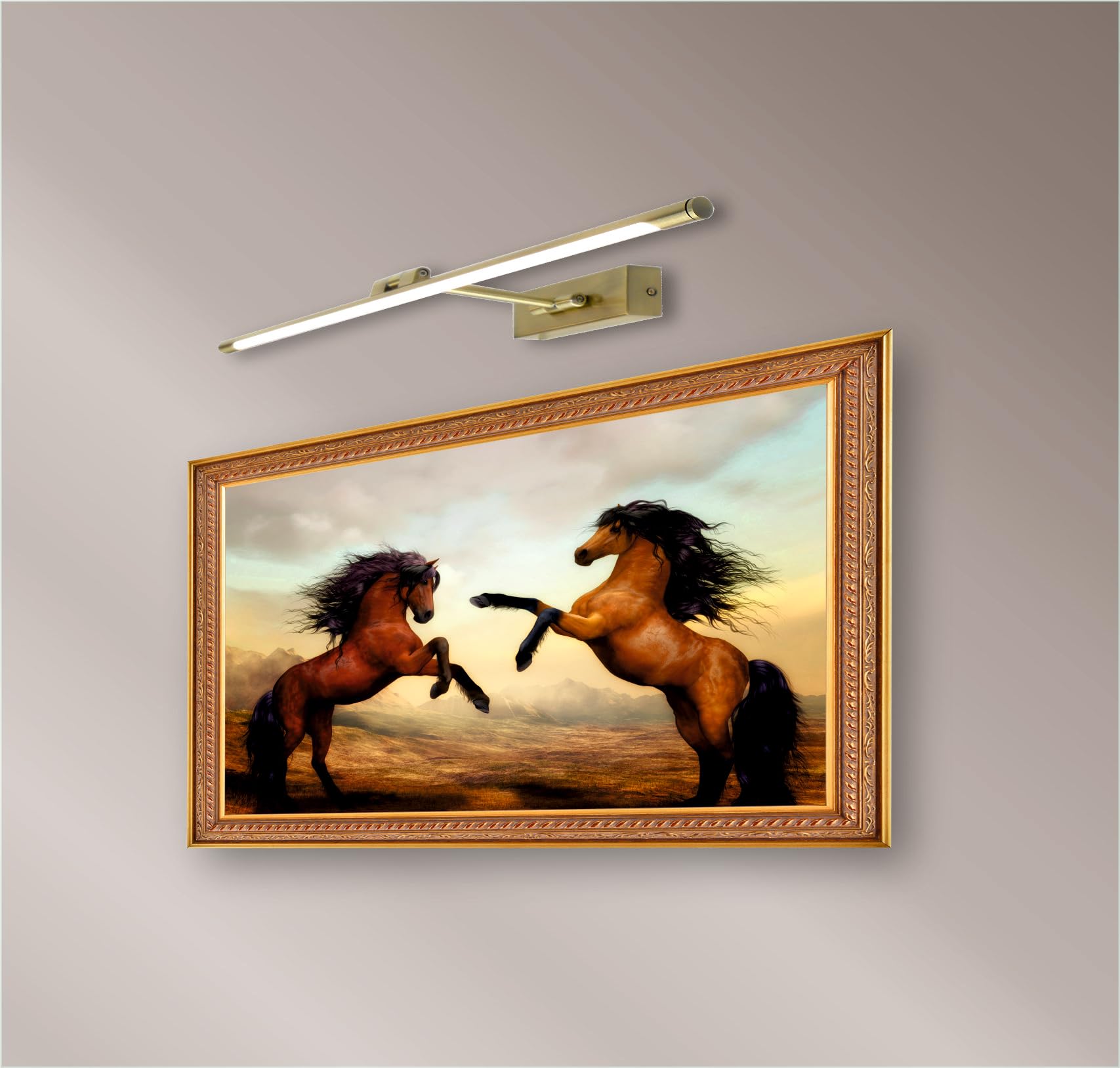 Lampada Da Parete LED PAPUQ 50cm - 9W, Luce Calda 3000K, Orientabile - Per Quadri E Specchi - Foto 9