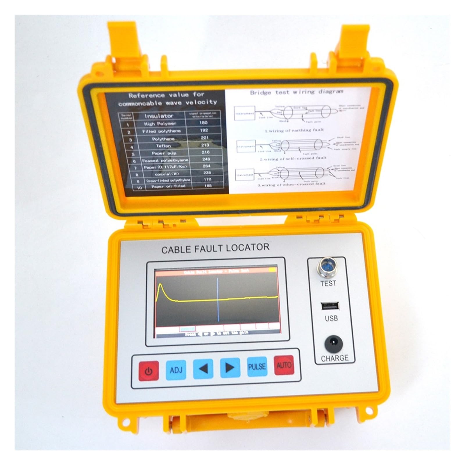 Tester per Cavi, Localizzatore Intelligente Di Guasti Ai Cavi, Strumento Portatile Da Campo Che Funziona Con Metodi TDR E Bridge