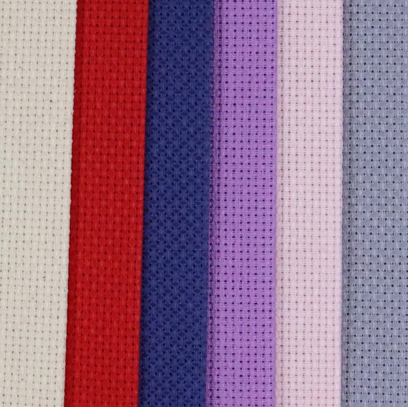 KCS 6 pc of 12" x 18" (30cmx45cm) 16 Count Cotton Aida Cloth Cross Stitch Fabric (16CT-J)
