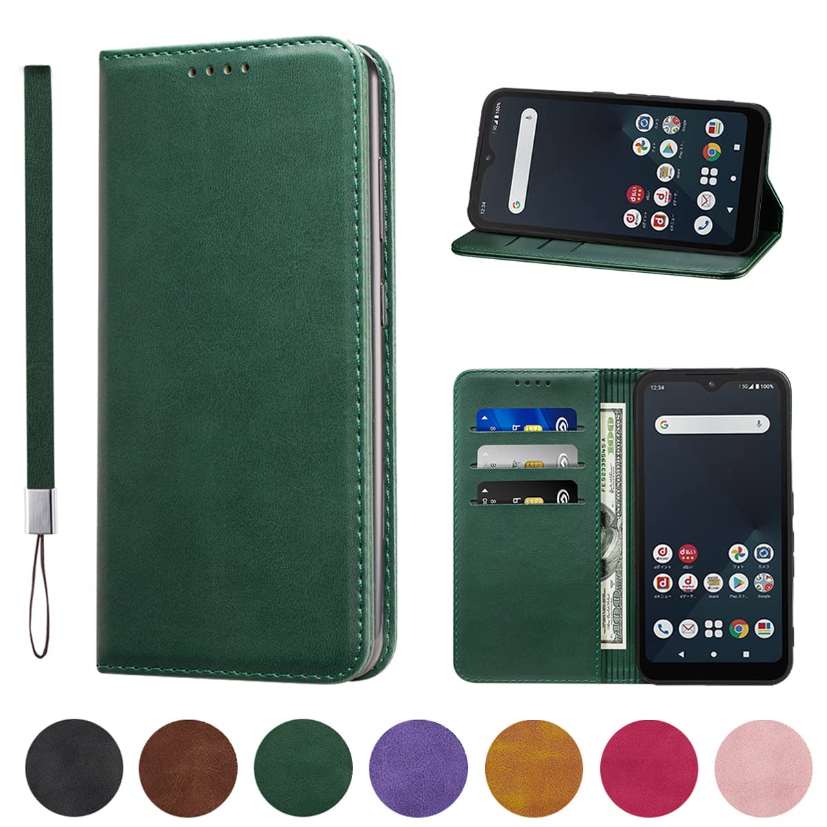 Arrows We F-51B ケース 手帳型 高質PU Arrows We F-51B ケース 手帳型 高質PUレザー Arrows W