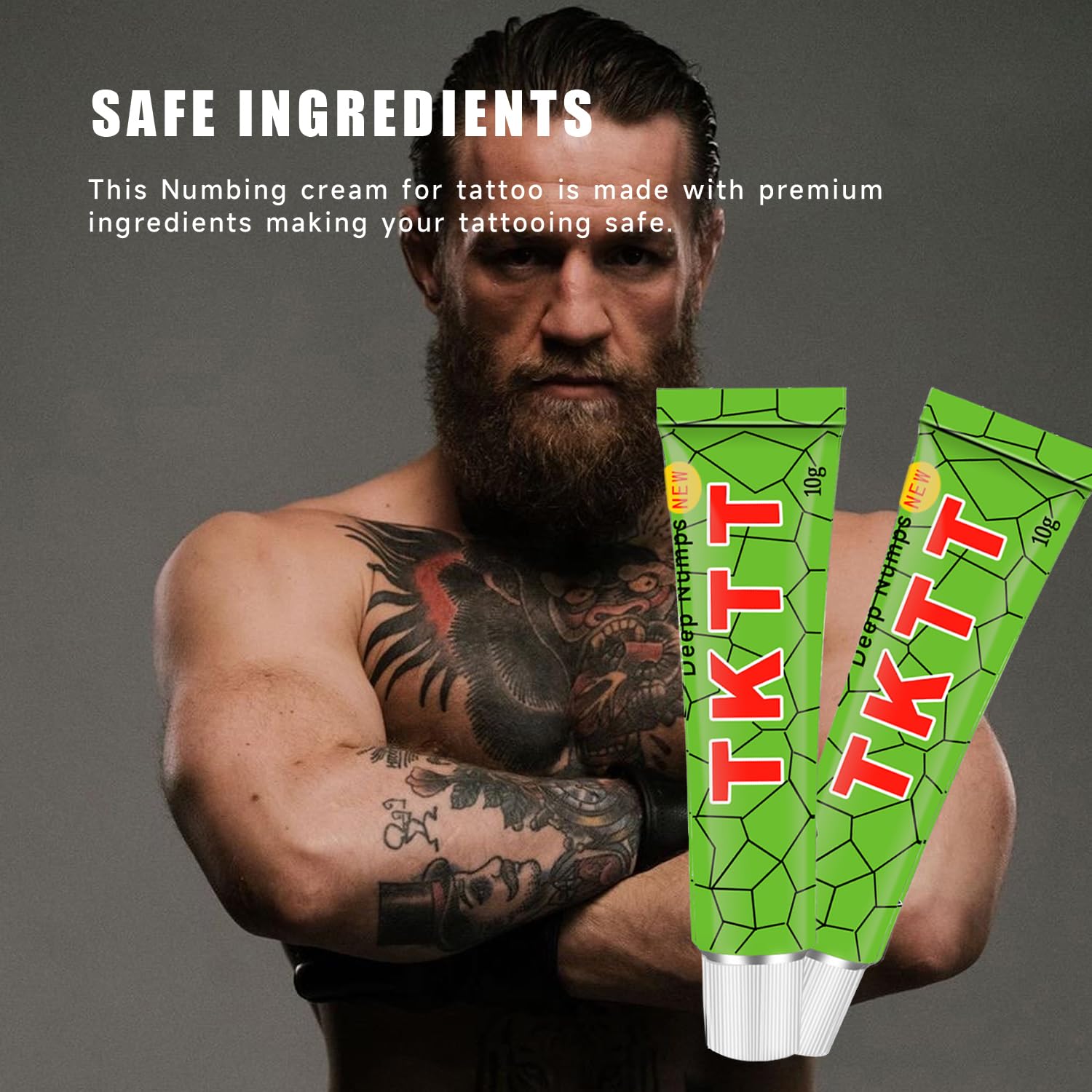 Painless Tattoo Cream - Maximum Strength - Natural Ingredients Extra Strength Tattoo For 4-8 Hours(2pcs *10g) — view 7