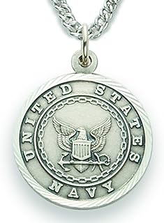 Sponsored Ad - TrueFaithJewelry Sterling Silver Service with Saint Michael Back Medal
