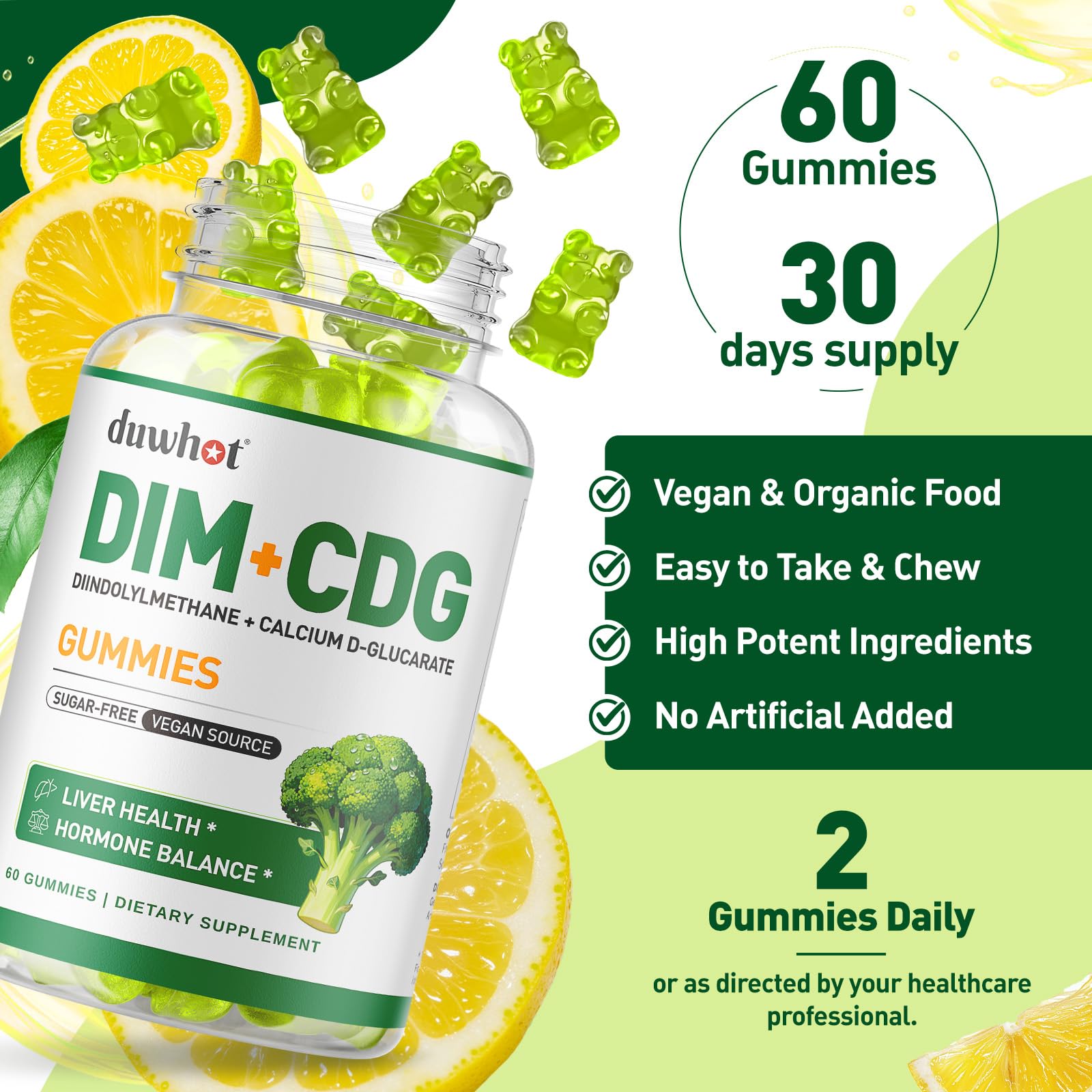 DIM Supplement with Calcium D-Glucarate, Estrogen Supplement for Adults — Amazon image 5