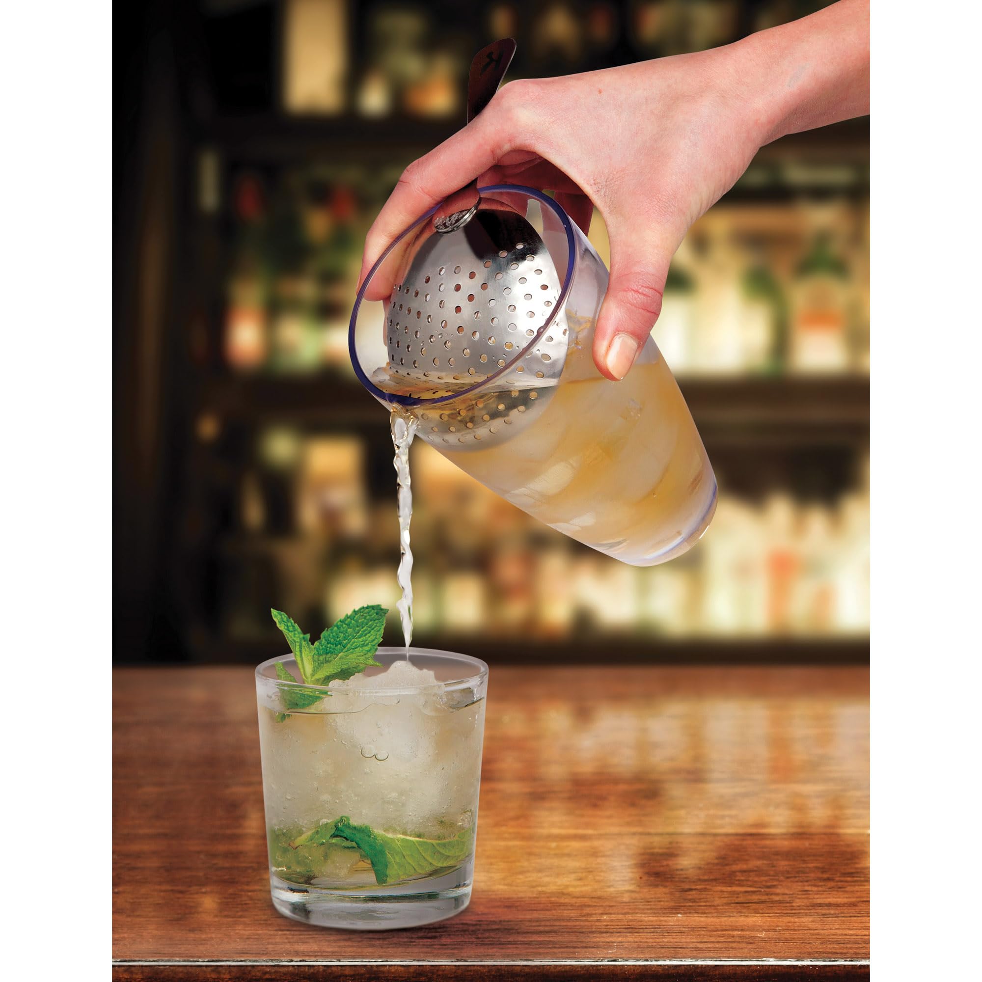 BARMAID BARWARE Cocktail Strainer Stainless Steel Bar Tools - BRW9