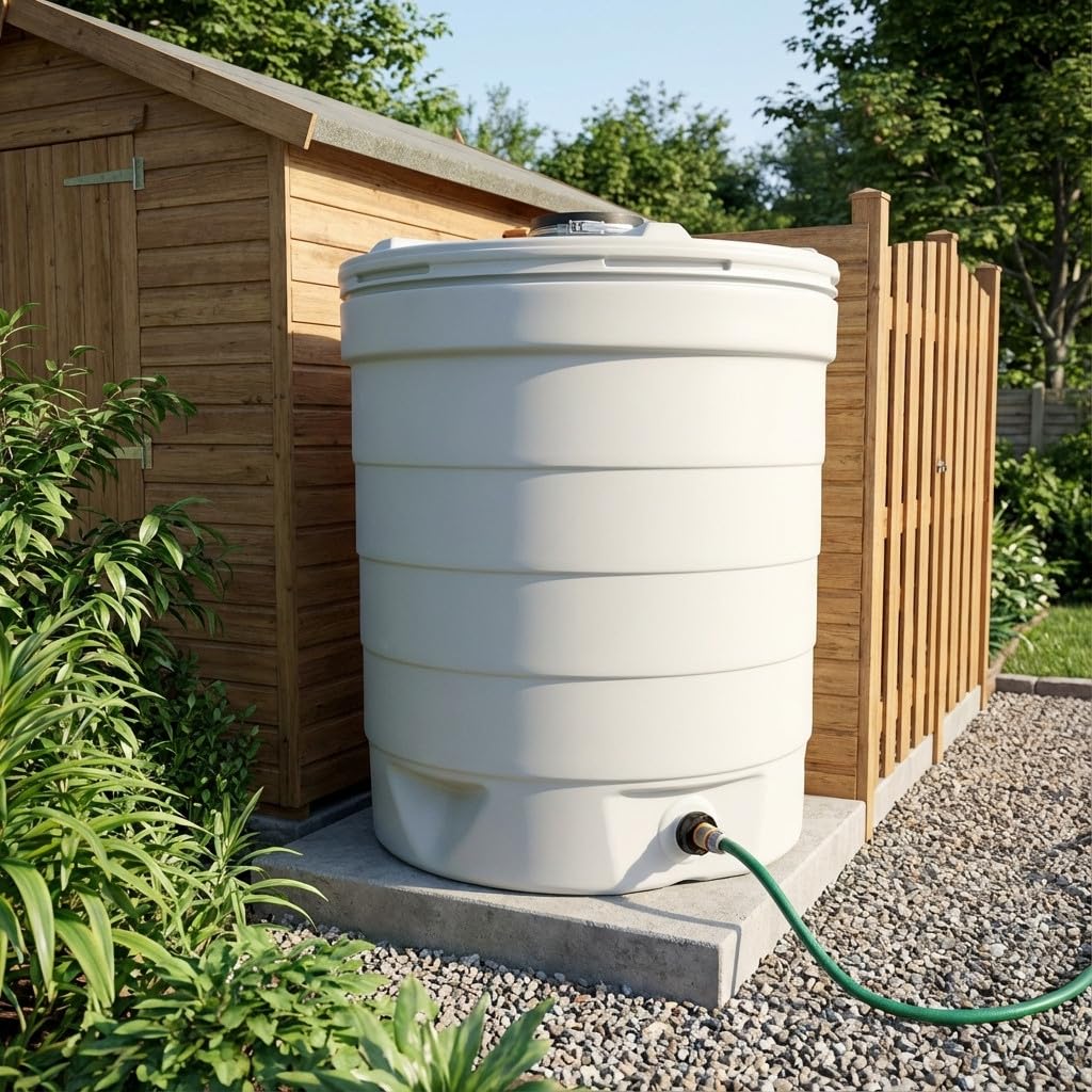 Deposito de Agua Polietileno 1000 Litros - Tanque de Agua Alimentario para Agua Potable 109x140 cm