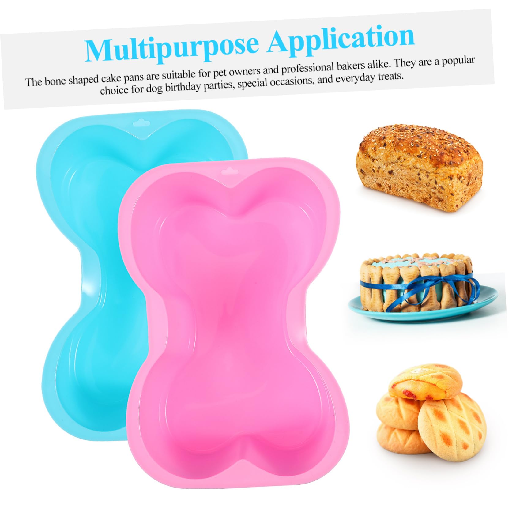 MAGICLULU 10 Moldes Para Tartas Moldes De Hueso De Silicona Lata Para Hornear Pasteles Moldes De Silicona Para Hornear Moldes Para Tartas De Hueso De Perro Moldes Para Golosinas Para