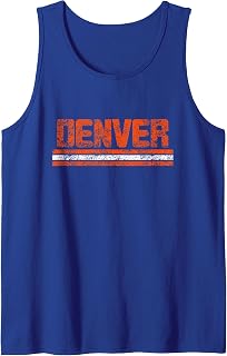 Denver Colorado Retro Vintage Weathered Throwback Tank Top