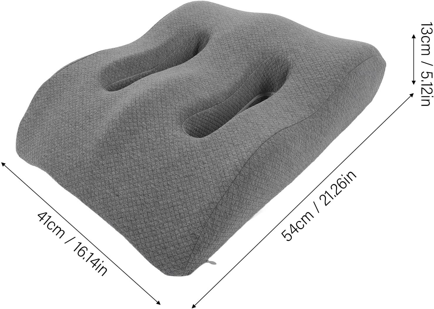 Memory Foam Leg Pillow, Double Curve Design, Leg Elevation Cushion, Supportive and Comfortable Leg Rest, Washable Cover, Multifunctional for Side Sleeping Pillow, Home,Beauty Salon