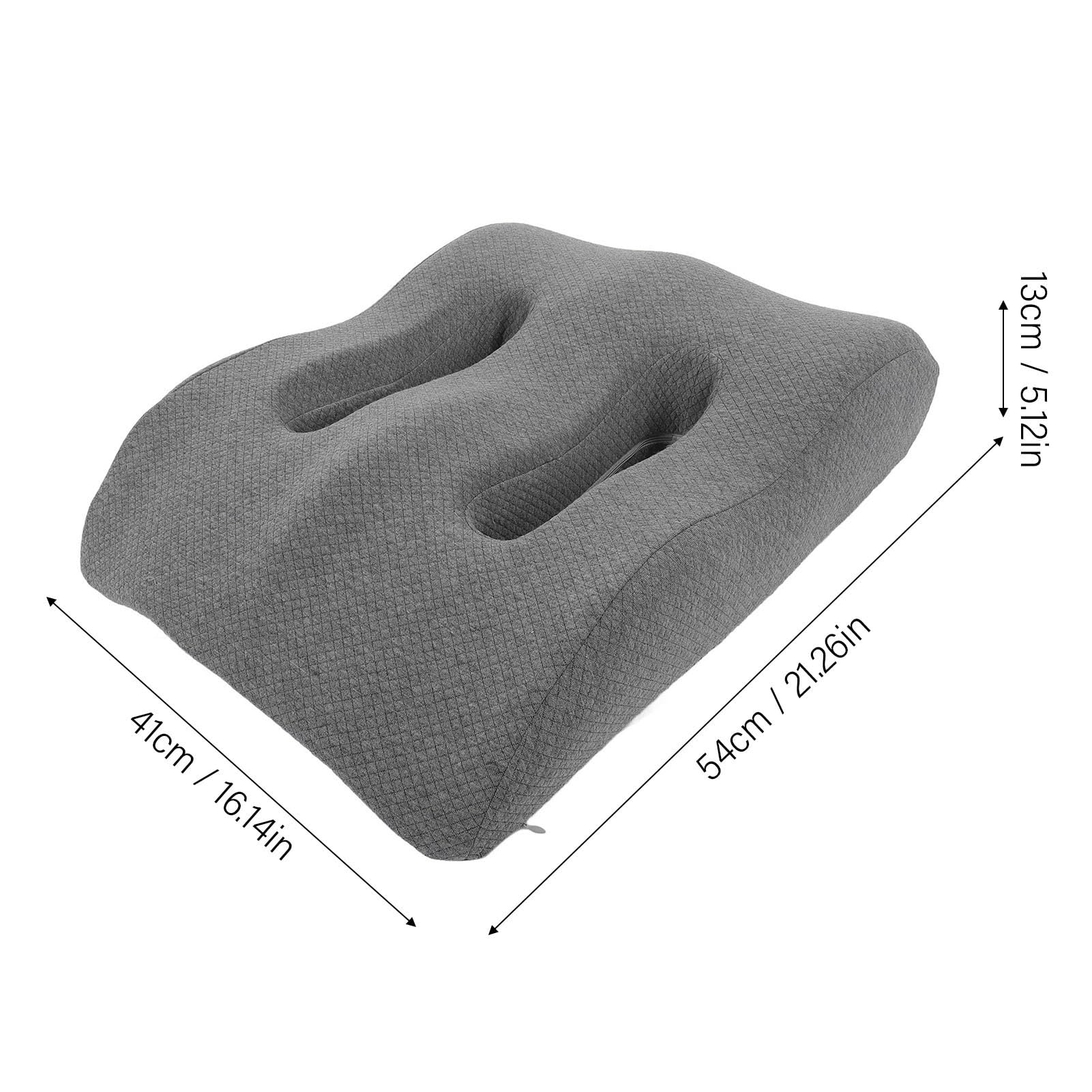 Luocute Almoha de Espuma Viscoelástica para Piernas, Diseño de Doble Curva, Cojín de Elevación de Piernas, Reposapiernas Cómodo y de Apoyo, Fun Lavable, Multifuncional para Almohada