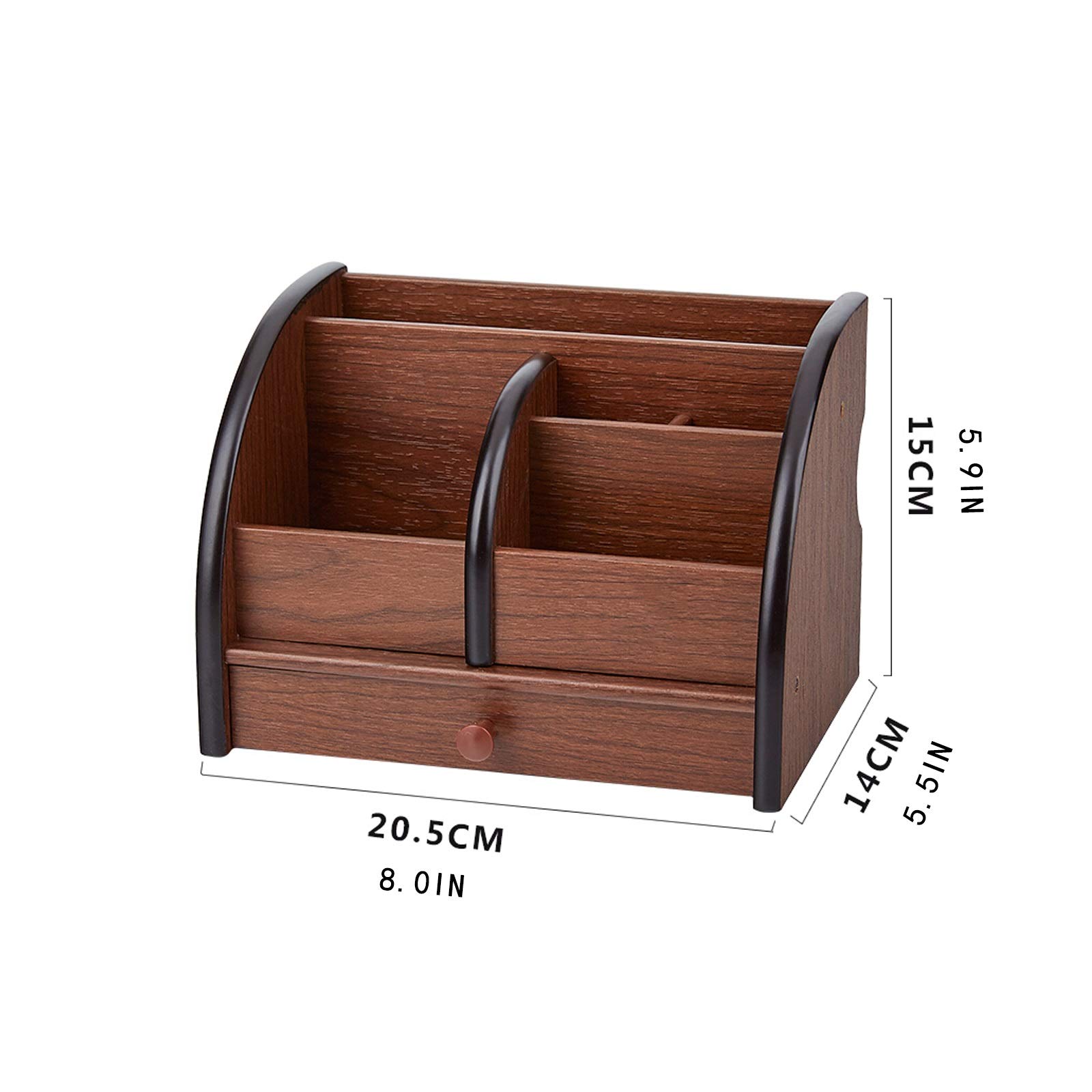 Stifteköcher Stiftbecher Hölzerner multifunktionaler Stiftschreibtisch-Briefpapier mit Schublade, Bleistift-Topf-Make-up-Bürsten-Halter-Briefpapierschreibtisch ordentlicher Organisatoren Stifteköcher