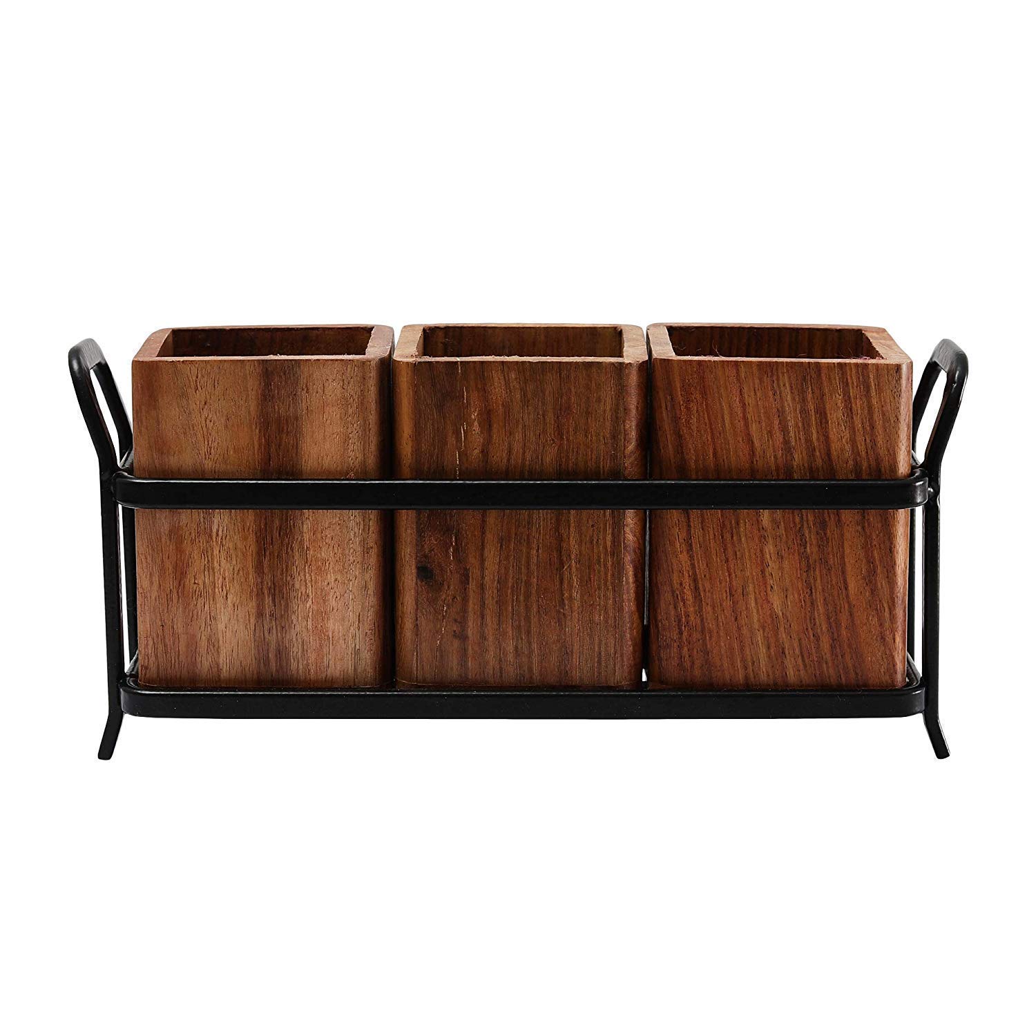 Wooden Cutlery Rack - Stylish Dining Table Organizer -2 Wooden Cutlery Rack - Stylish Dining Table Organizer -2