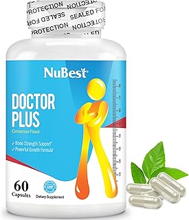 NuBest Doctor Plus with Calcium, Vitamin D3, Vitamin K2 (MK7), Magnesium Capsules for Bone Strength, Healthy Bones, Immunity, Calcium Max Absorption for Age 10+ | 60 Capsules