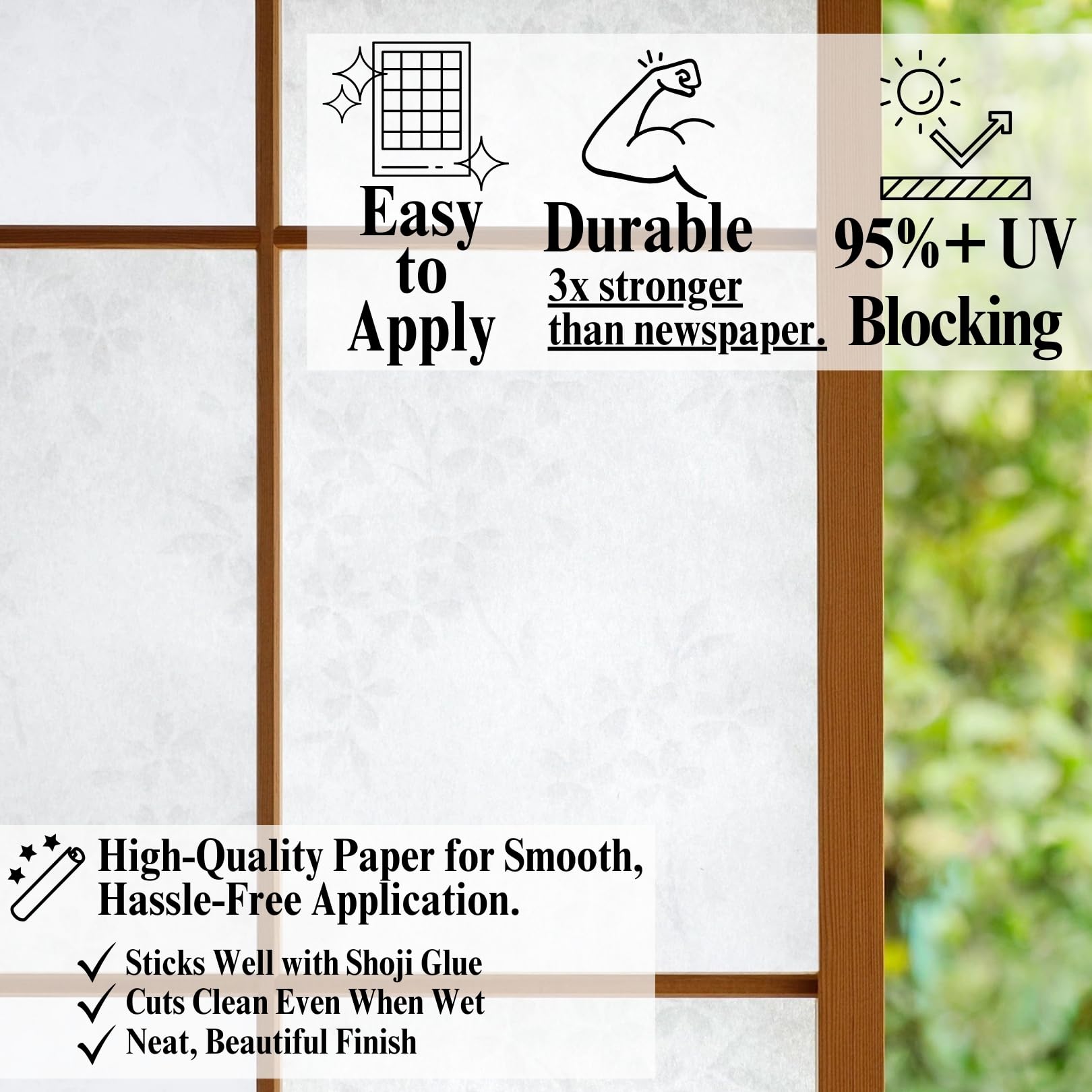 shoojiペーシ ONAO Japanese Shoji Paper Roll (37