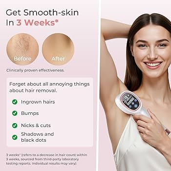 脱毛・除毛 W Cooling Photo Skin Care Device Amazon.com: Finequin Laser Hair Removal for Women & Men, 45