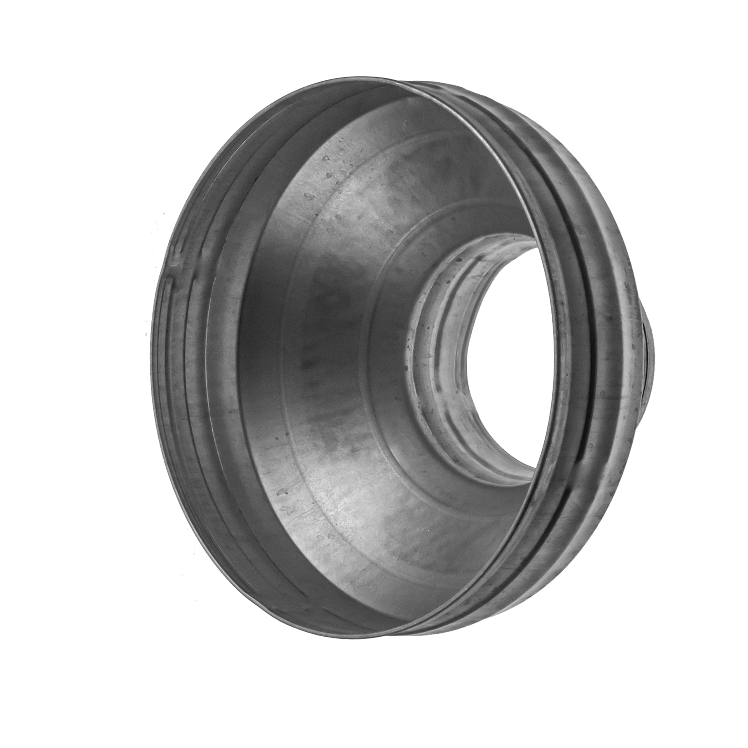 Réducteur de conduit de 160 à 80 mm avec joint en caoutchouc - Réducteur de conduit rond en acier galvanisé (drain, évacuation et ventilation)