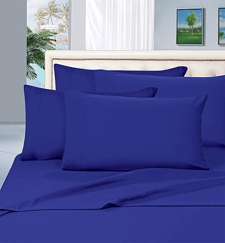 Lujosa colección prémium de la serie 1800 Silky-Soft – Juego de sábanas de 4 piezas sin arrugas, bolsillo profundo de hasta 16 pulgadas, tamaño