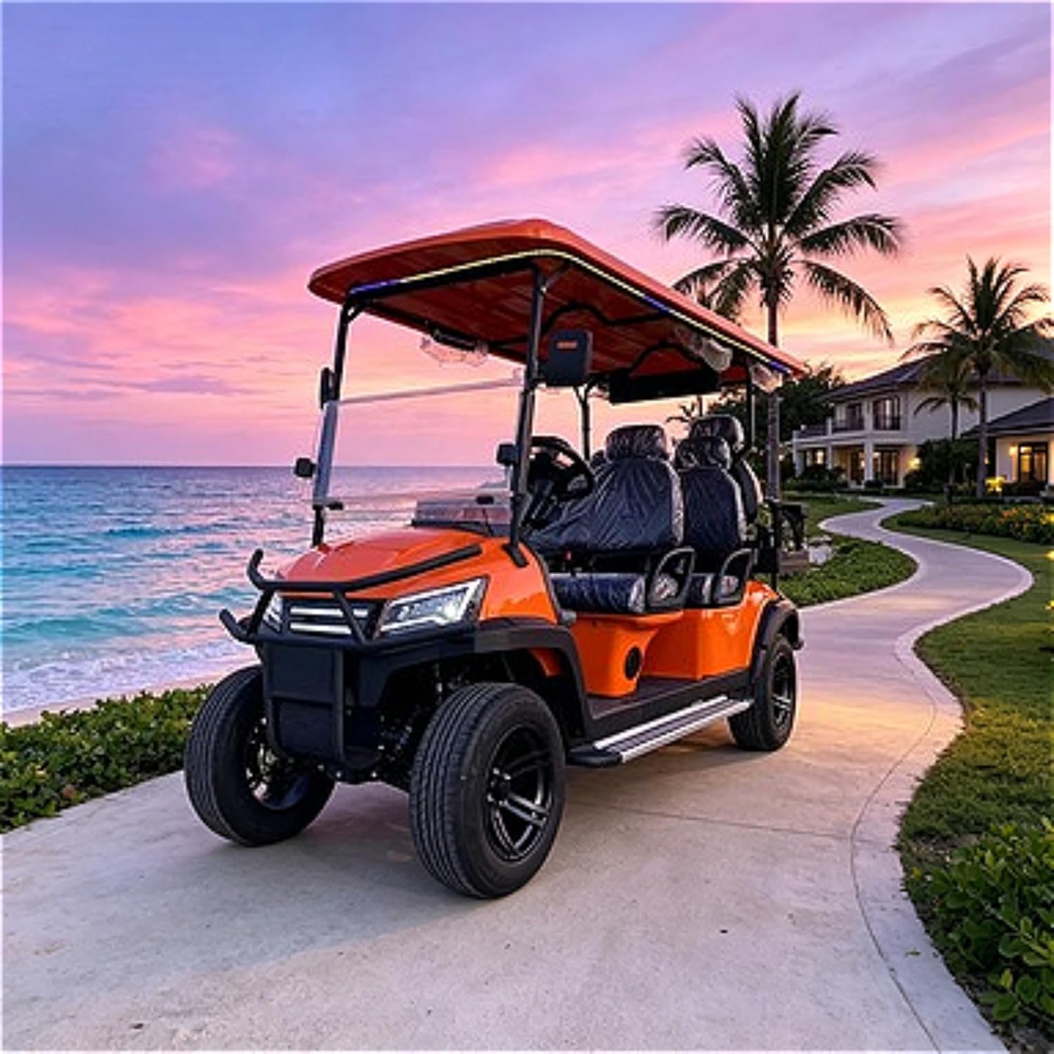 4-Seater Electric Property Management Vehicle – Integrated Storage, Low-Speed Utility Cart for Site Oversight, Community Patrol, and Event Venue Transport