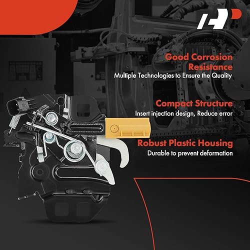 Miniatura 5 de A-Premium Ensamblaje del pestillo del capó delantero compatible con vehículos Ford, Fusion 2013-2020, bloqueo del capó delantero, repuesto #