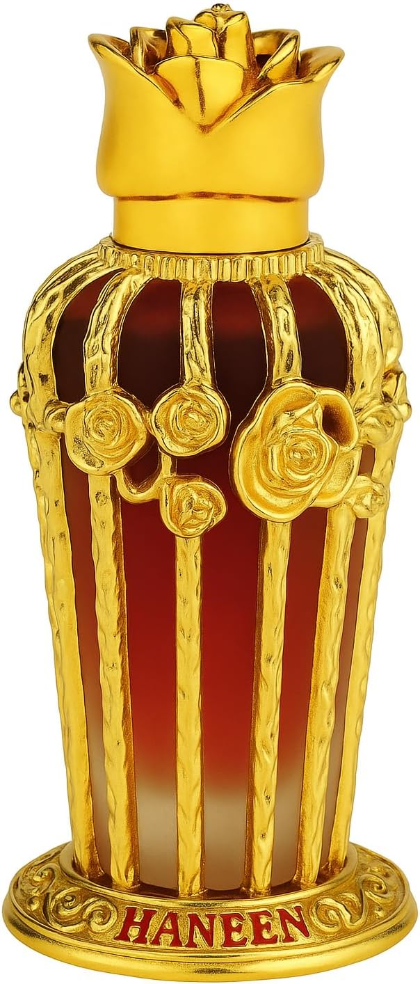 Al Haramain Haneen 25ml Concentrated Attar Oil | Luxury Arabian Fragrance | Perfume Oil for Women and Men | Long-Lasting Alcohol-Free Scented Oil | Oriental, Floral, Woody & Amber Notes