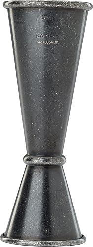 Miniatura 2 de Barfly 1 x Jigger de estilo japonés de 2 onzas, negro vintage