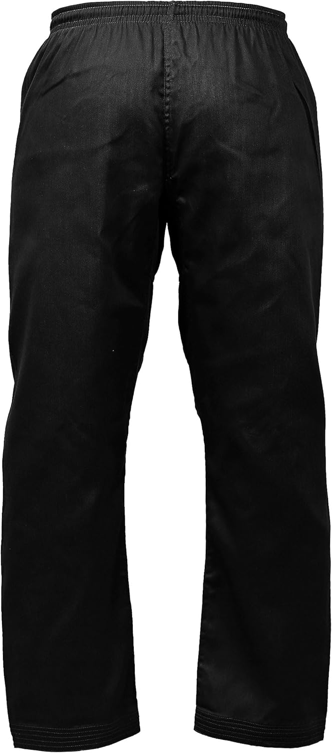 TRUESAGA - Solid Color Regular Karate Pants 8 Oz Cotton-Poly Light Weight Unisex
