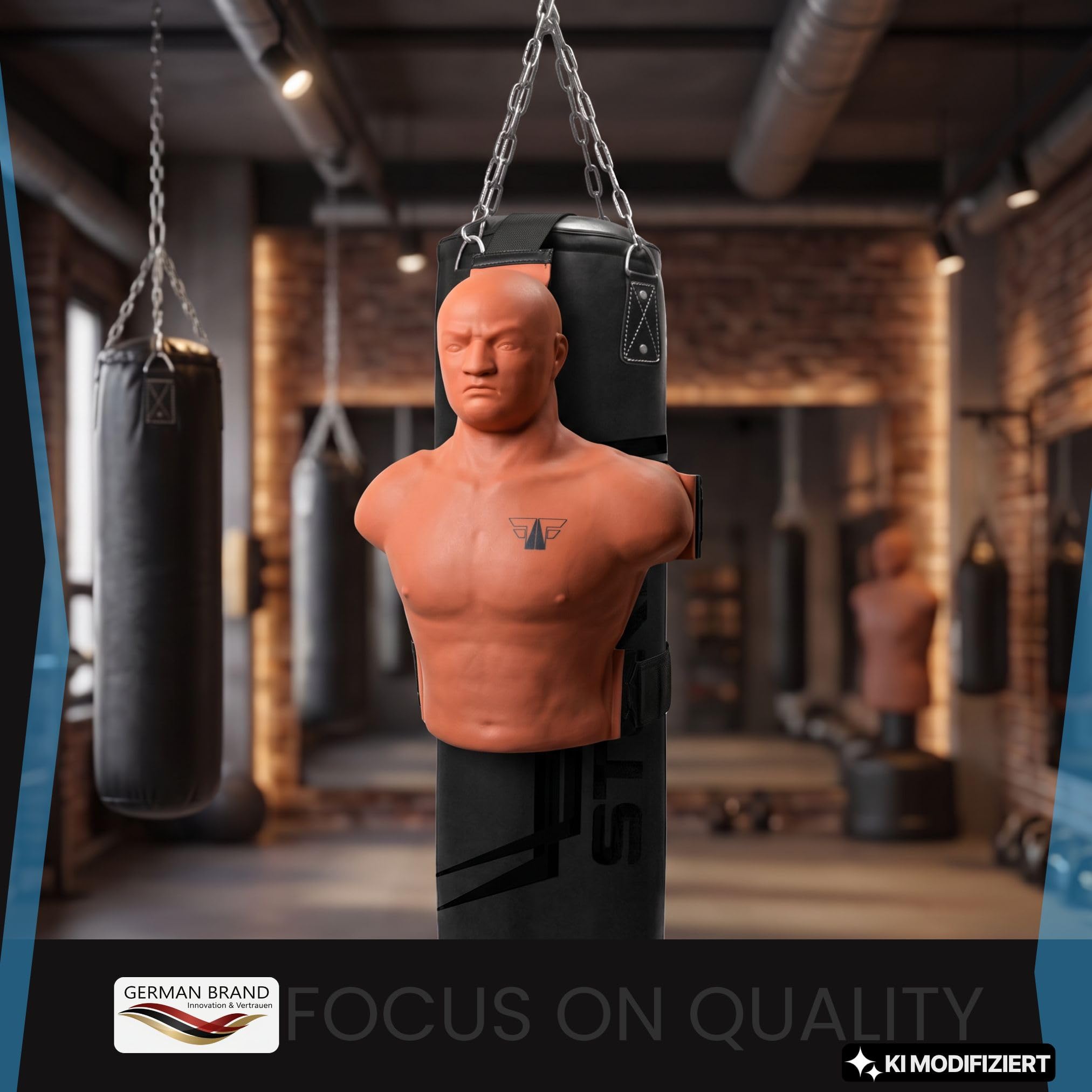 FOX-FIGHT Boxdummy Schlagpartner Boxpuppe Standboxsack Trainer,
