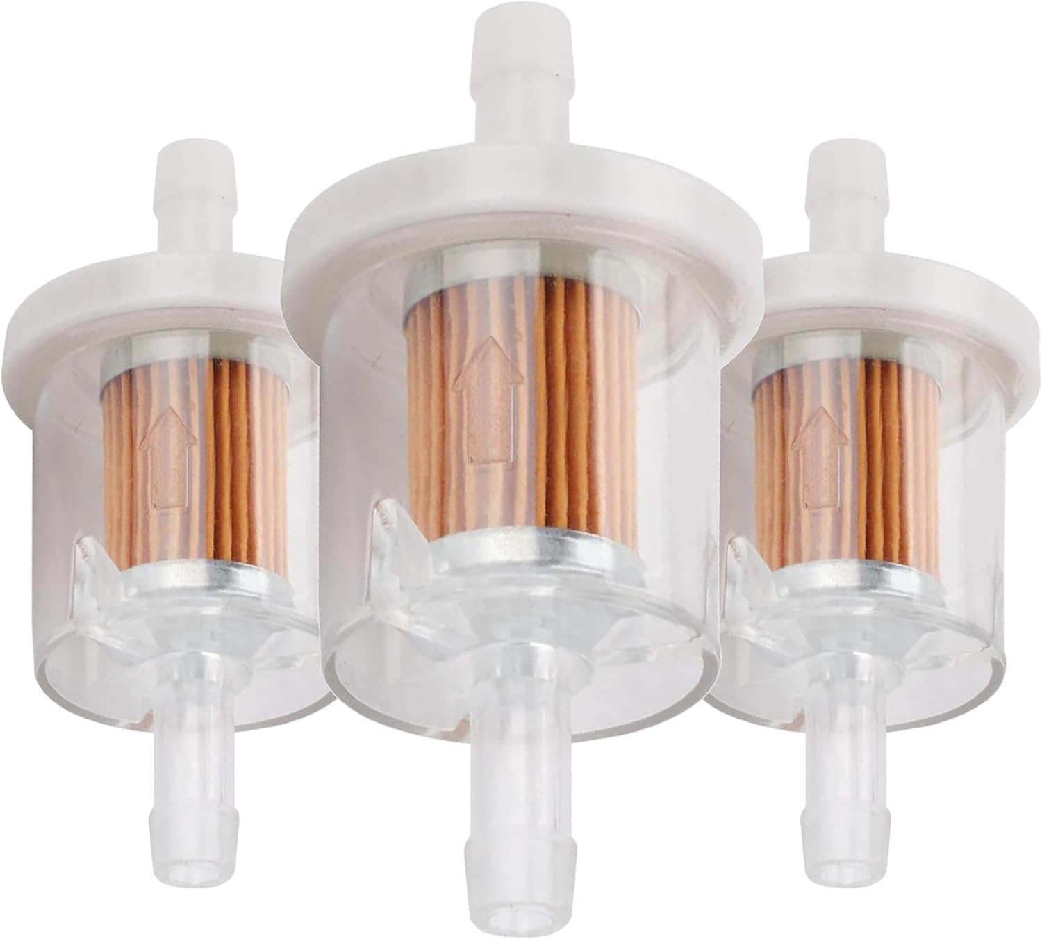 691035 493629 Fuel Filter for Briggs Straton 40 micron 1/4 Inline Fuel filter 12hp 17.5hp 27hp 35hp Engines Replace Kawasaki 49019-7001 7-07061 Lawn Mower Replacement Parts (Pack of 3)