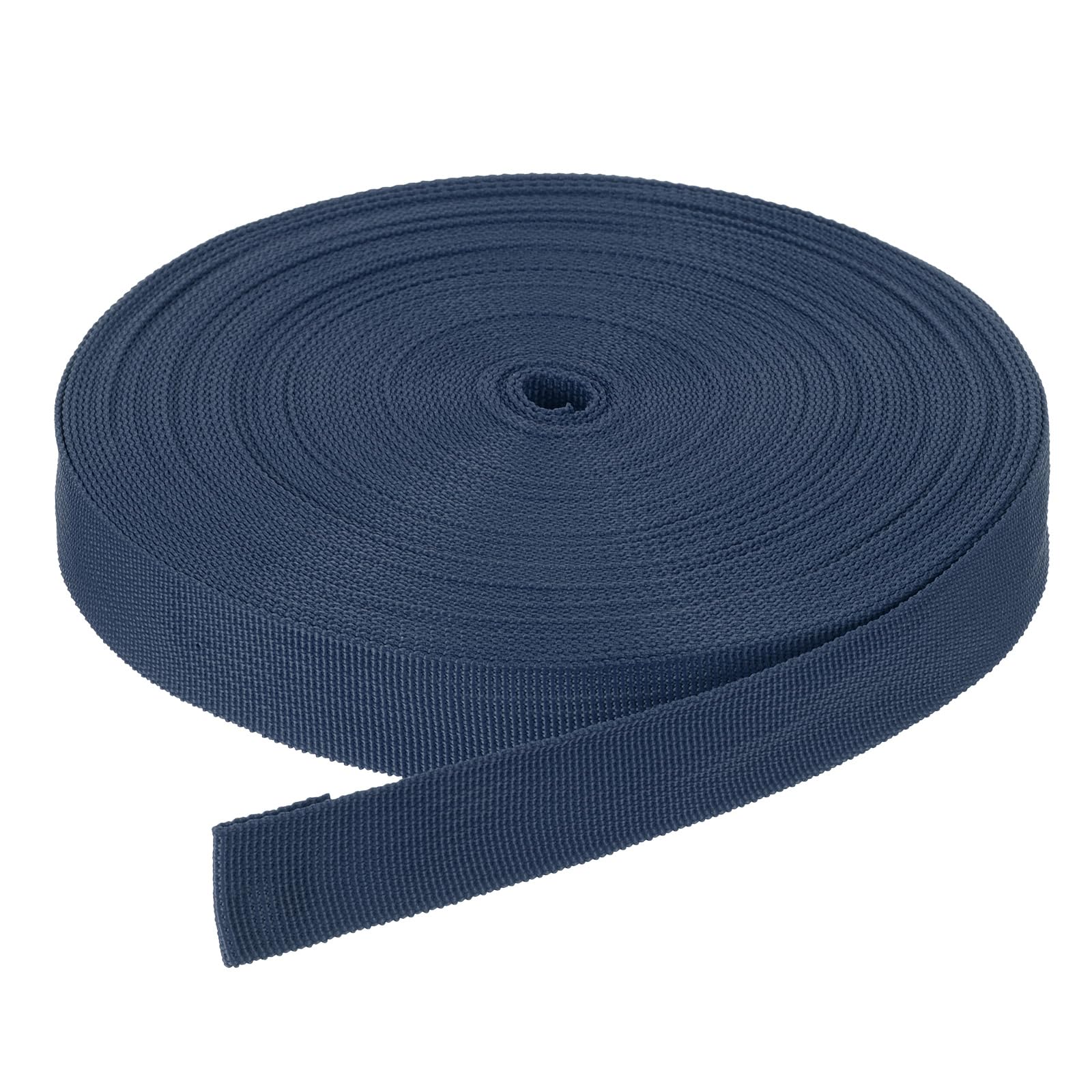 DMiotech 25 Yard x 1 Inch Width Nylon Webbing Strap Poly Flat Webbing Strapping for DIY Craft Backpack Strapping, Sewing, Outdoor Gear Repair, Navy Blue