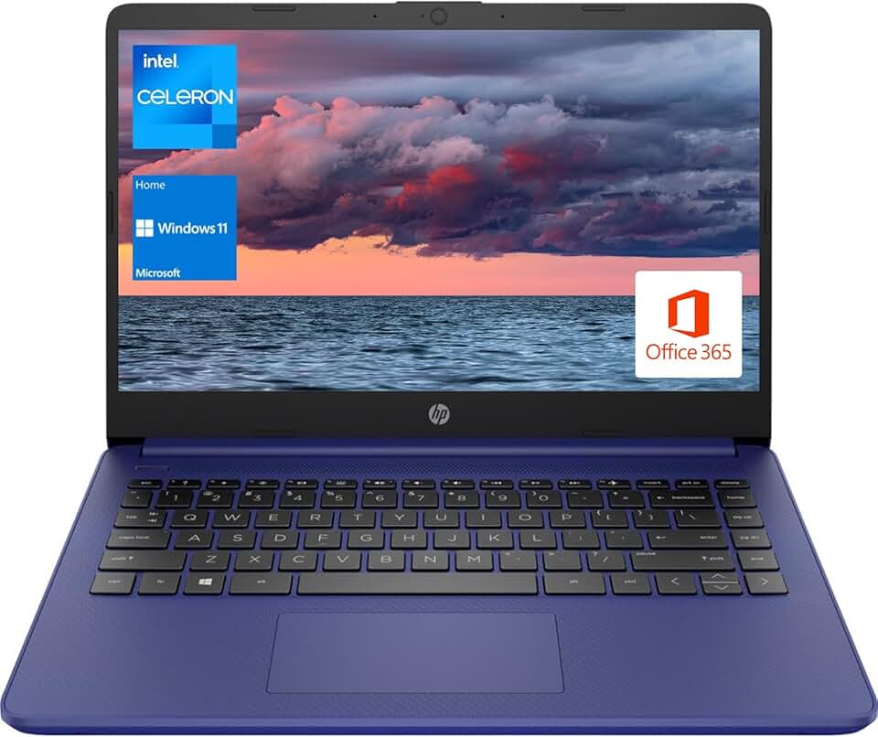 HP Portable Laptop 14" HD Display, Intel N4120, 16...