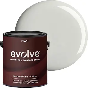 EVOLVE Interior Paint & Primer, Flat (Quiet Fog), 1 Gallon