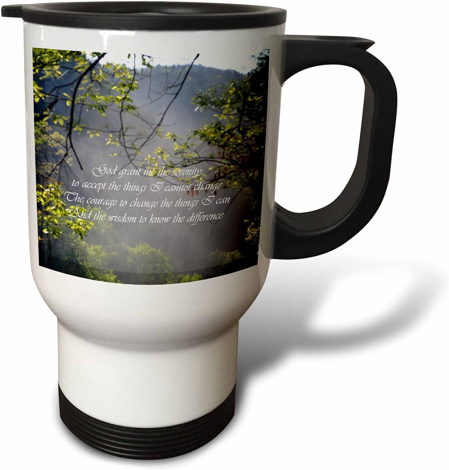 3dRose Travel Mug Serenity Prayer in scene - 14oz (tm_51058_1)