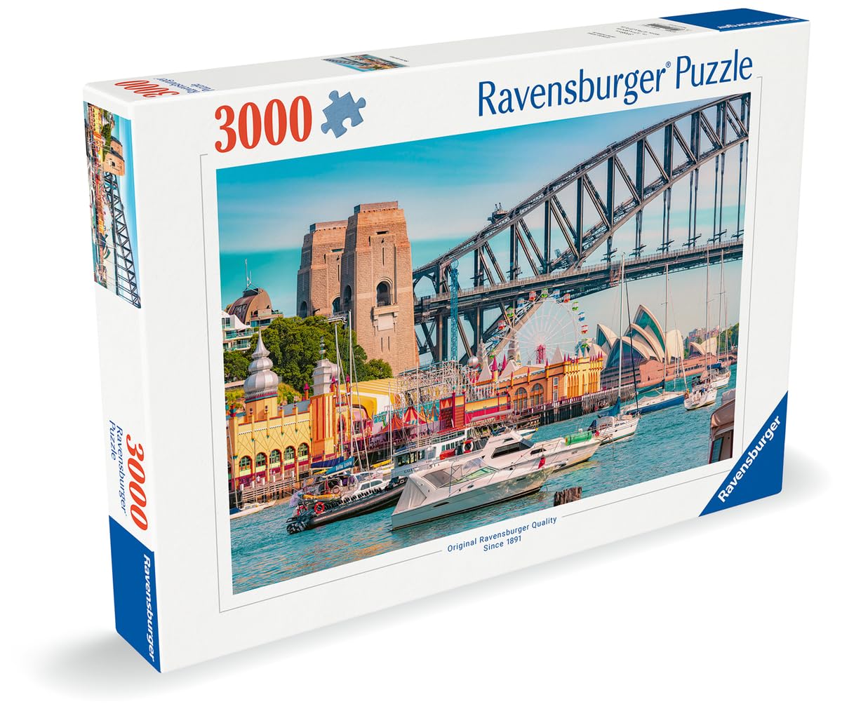 Ravensburger-Puzzle Adulte 3000 pièces-Au Coeur de Sydney-Adultes et Enfants à partir de 14 Ans-Puzzle de qualité supérieure fabriqué en Europe-Destination de voaye-Évasion-12001419