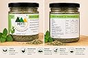 MYTI NATURALS Pahadi Salt BHAVRI & MINT Flavour | Local Basil | Flavoured Herb Salt | 125g | Traditional and Authentic Pahadi namak | Himachal Seasoning| Himalyan Masala salt | Seasoning for Fruits, Salads, Raita, Chaach, Nachos, fries seasoning, Chutney, Pasta & Snacks | lahsuni and pudina namak | healthy gallery image