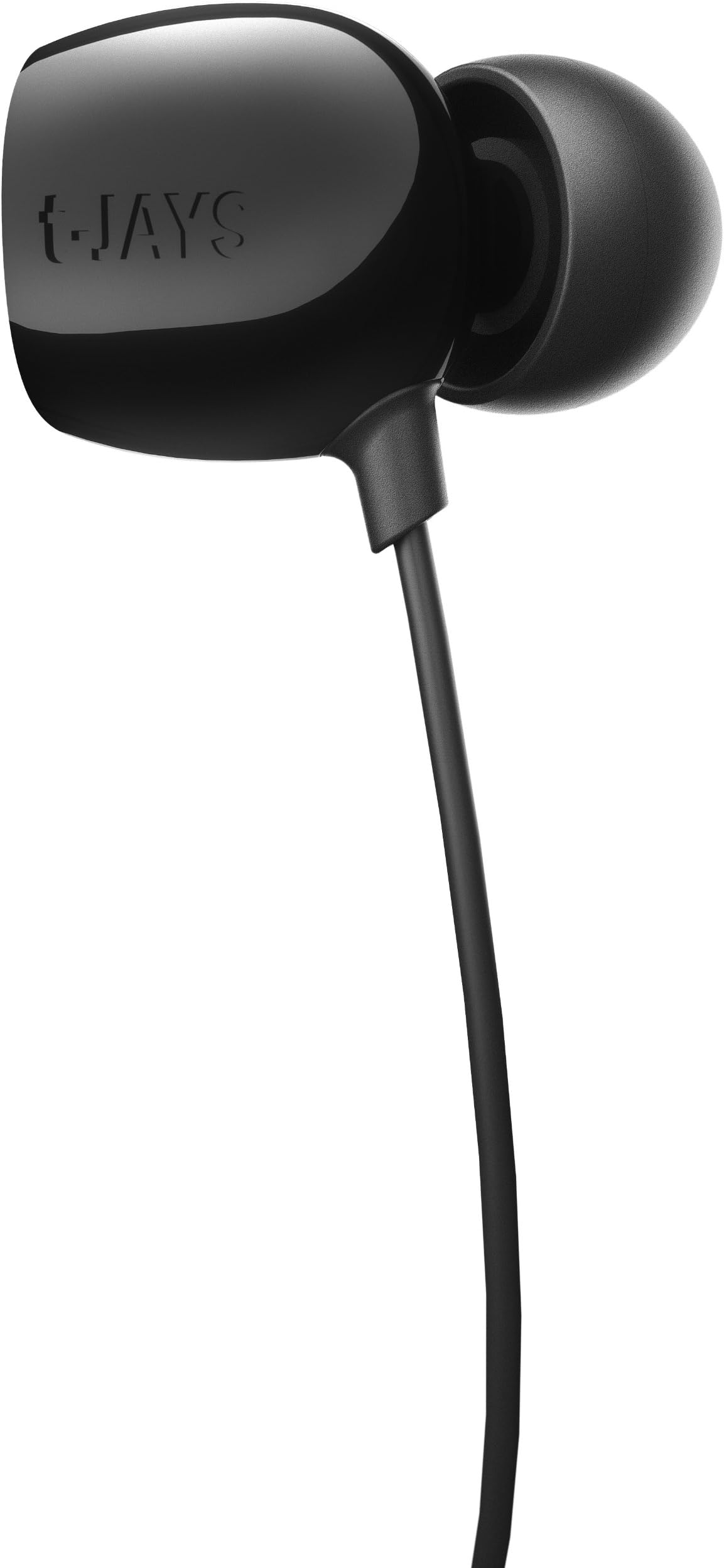 JAYS t-JAYS One Noise Isolating Earbuds (Matt Black) (Discontinued by Manufacturer)