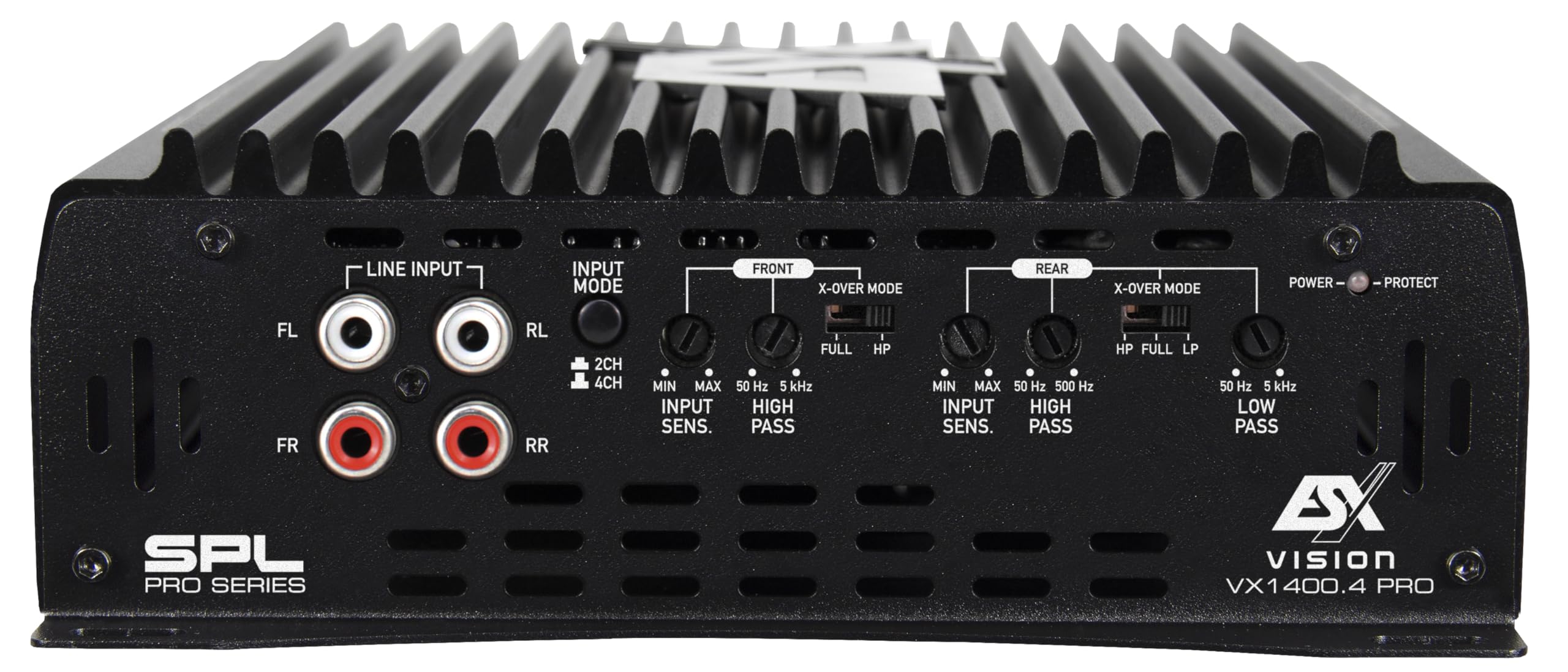 ESX VX1400.4Pro - 4-Kanal Ultra Class D Digital Car-HiFi Verstärker mit 4 x 200/350 Watt RMS @ 4/2 Ω | Extreme Leistung für sehr potente Front- und Heck- Autolautsprecher