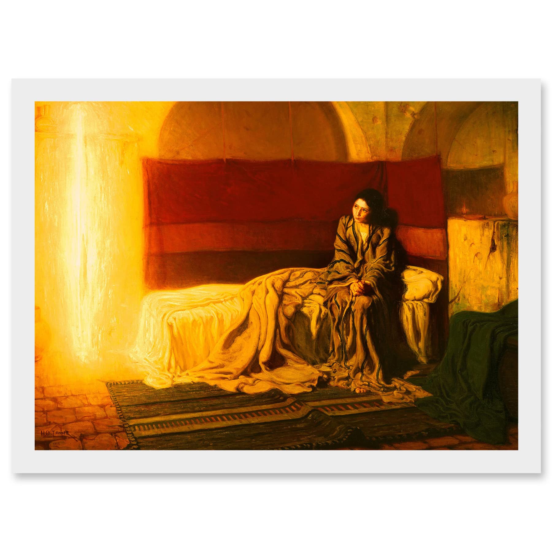 Artery8 Tanner The Annunciation A4 Artwork Framed Wall Art Print