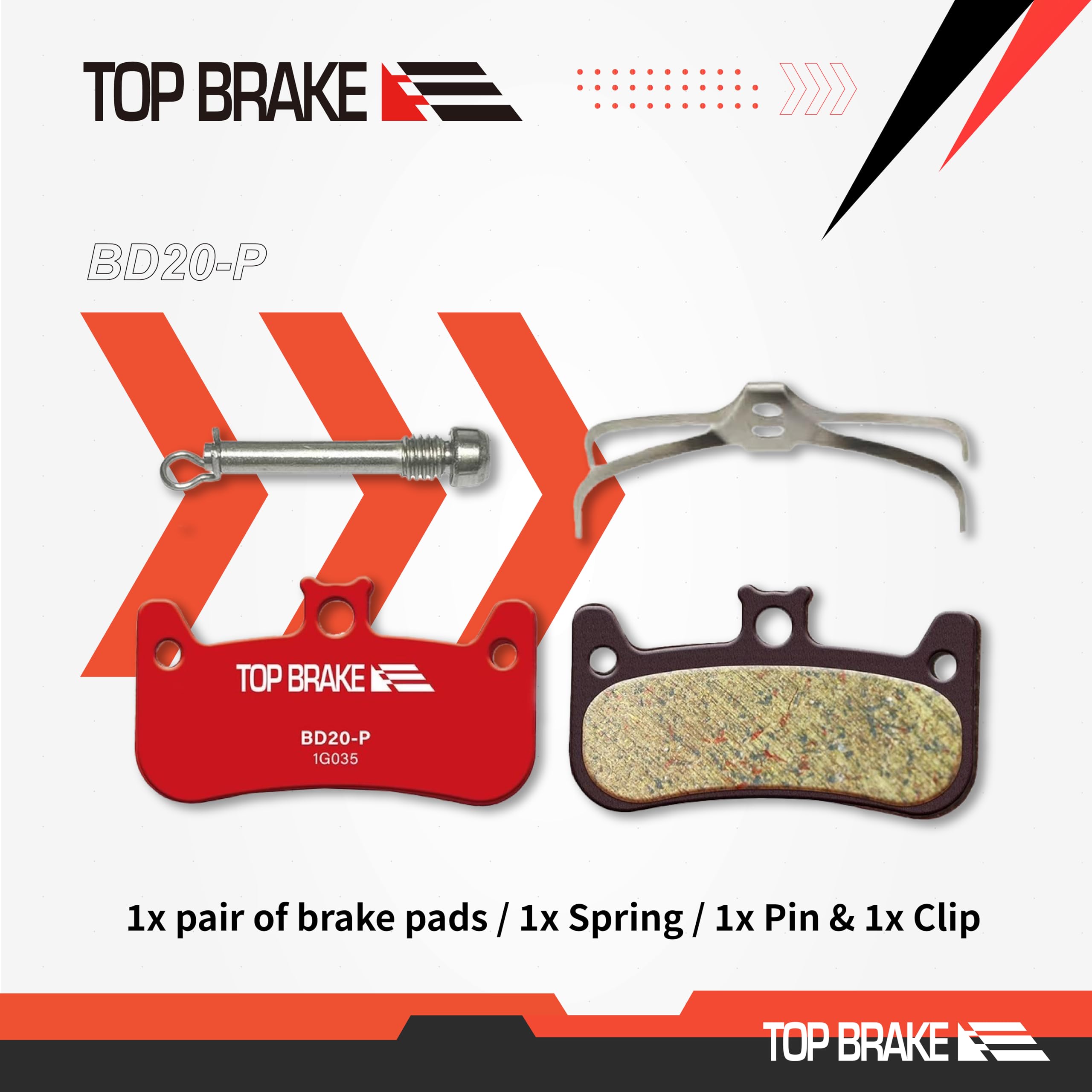Pastiglie Freni Mountain Bike Top Brake - Per Formula Cura 4, Composto Ceramico Rosso - Foto 5