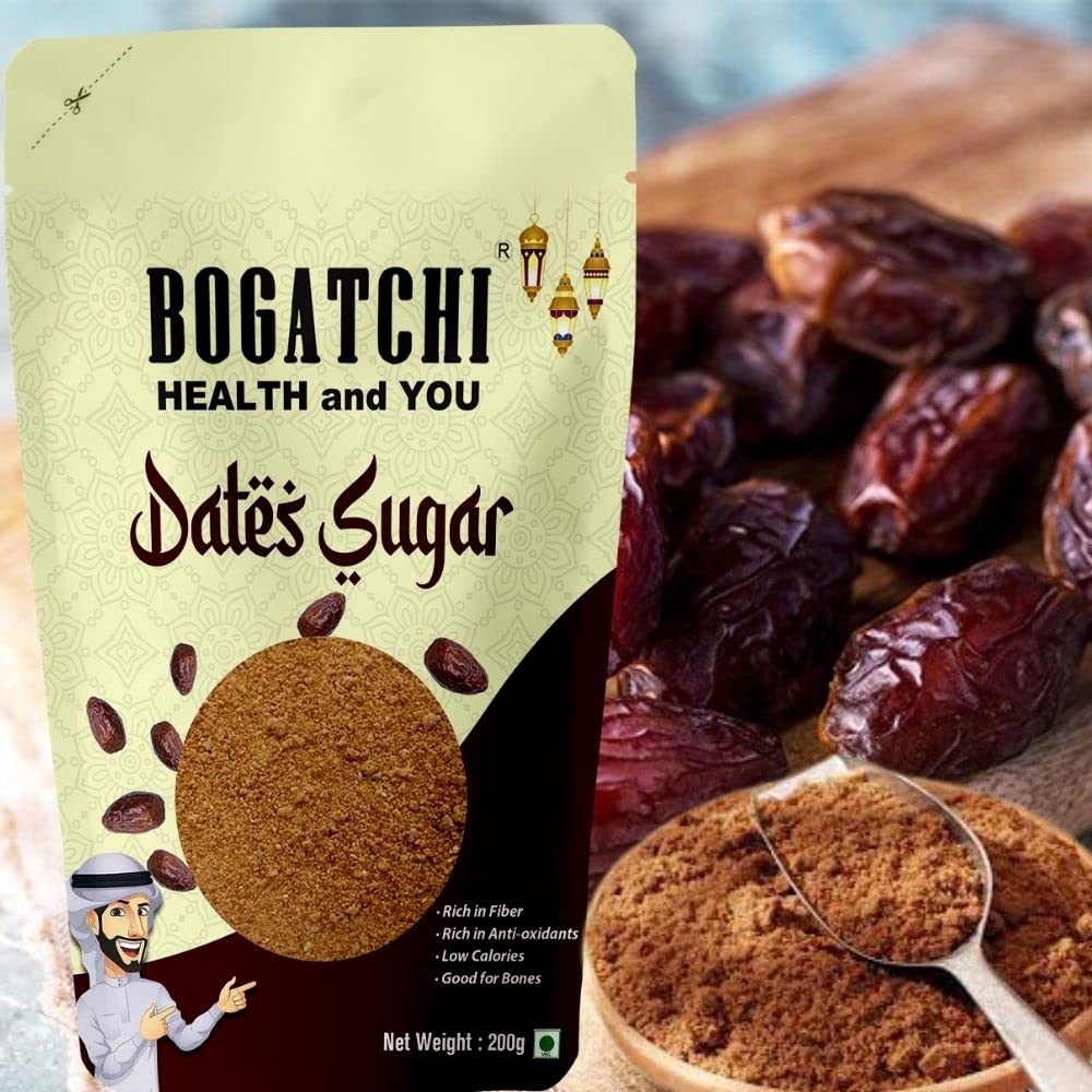 BOGATCHI Sugar Free Natural Sweetner, Dry Dates Sugar, Arabian dates powder, Dates sugar powder for kids, Kharek powder, Dried Dates Powder, Natural dates Sugar for baking, Kharik Dates Powder, 200g (B09V2M8K2X) Amazon Price History, Amazon Price Tracker
